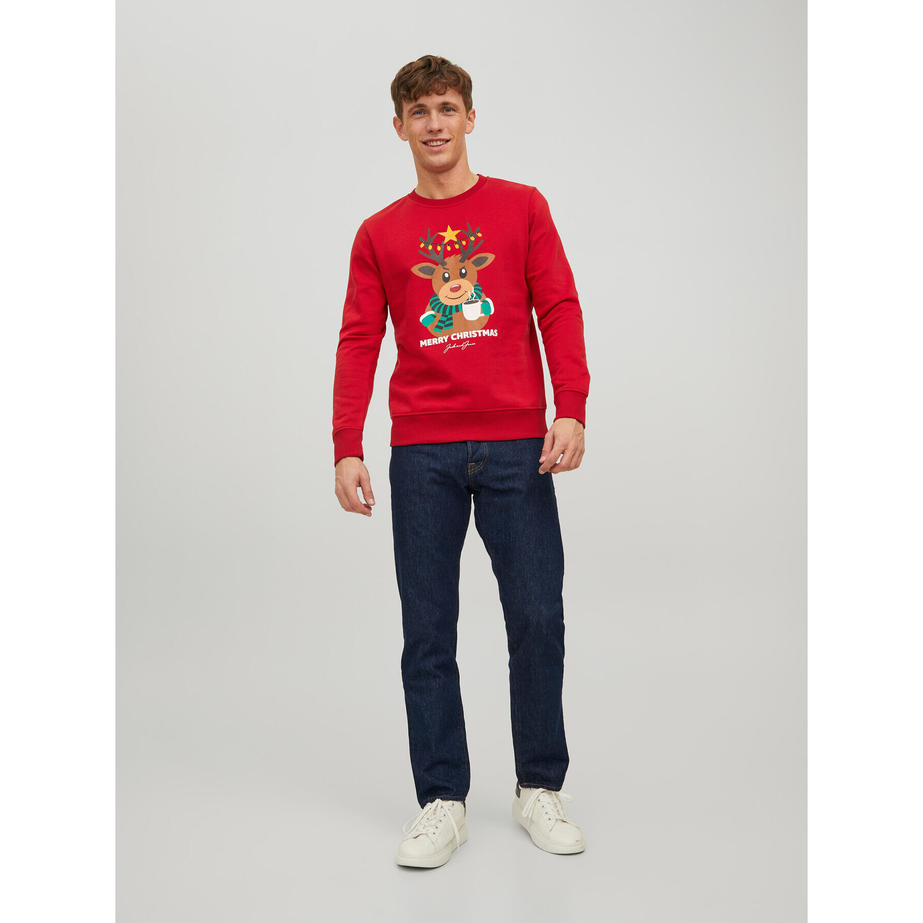 Jack&Jones Bluză Toon 12219685 Roșu Regular Fit - Pled.ro