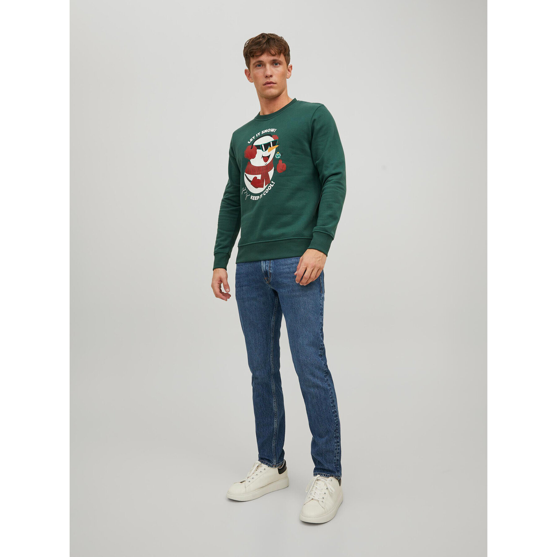 Jack&Jones Bluză Toon 12219685 Verde Regular Fit - Pled.ro