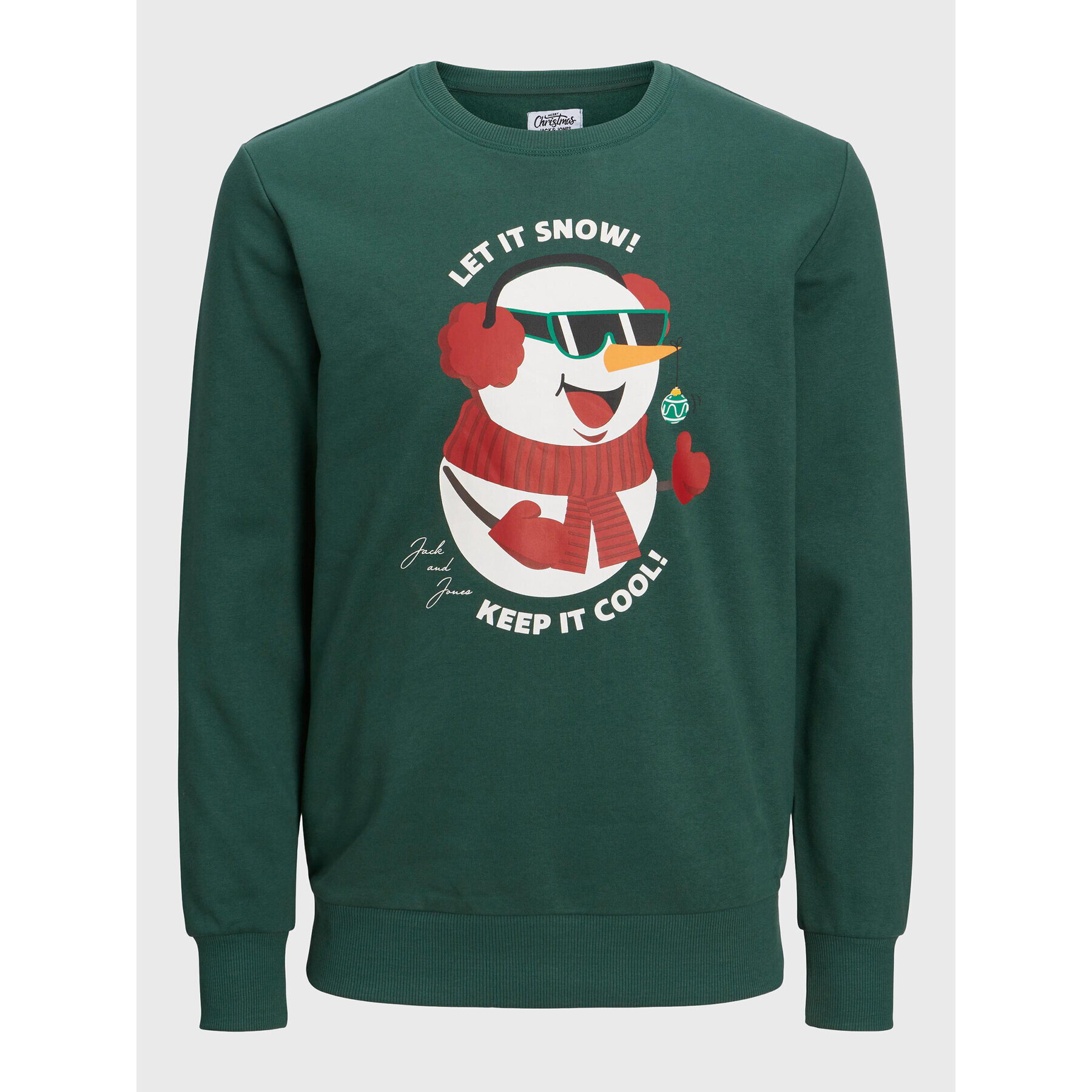 Jack&Jones Bluză Toon 12219685 Verde Regular Fit - Pled.ro