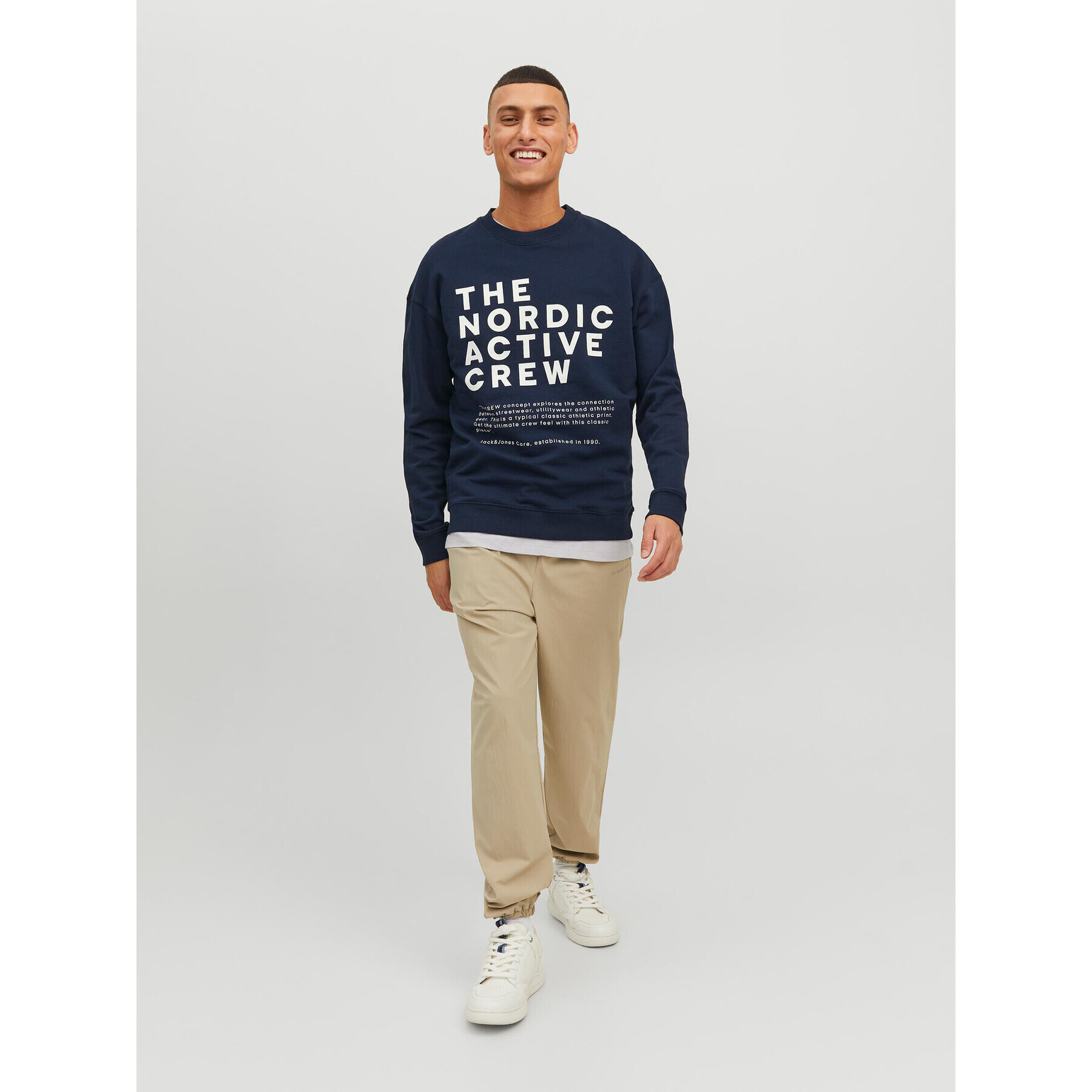 Jack&Jones Bluză Vibes 12233593 Bleumarin Relaxed Fit - Pled.ro