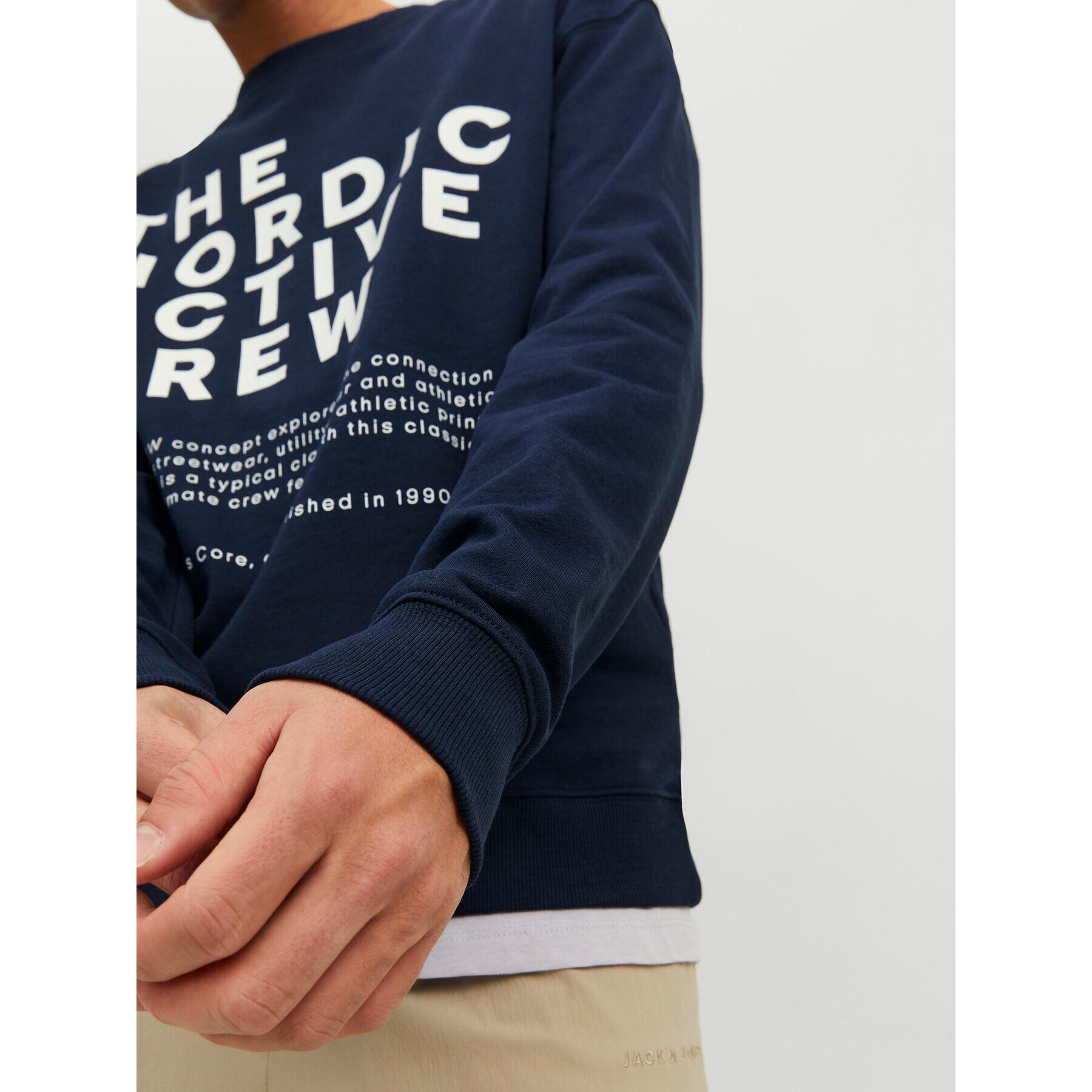 Jack&Jones Bluză Vibes 12233593 Bleumarin Relaxed Fit - Pled.ro