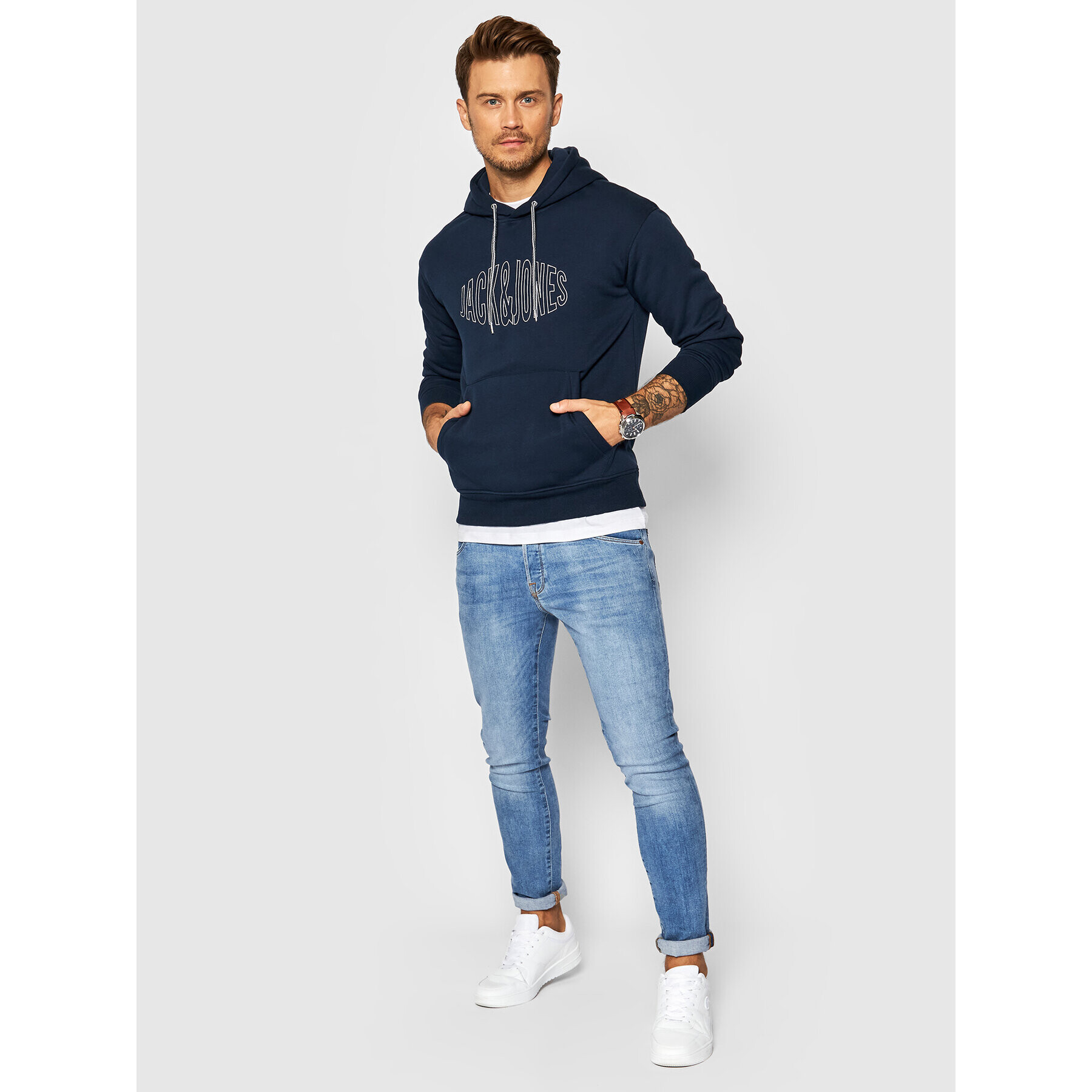 Jack&Jones Bluză World 12194082 Bleumarin Regular Fit - Pled.ro