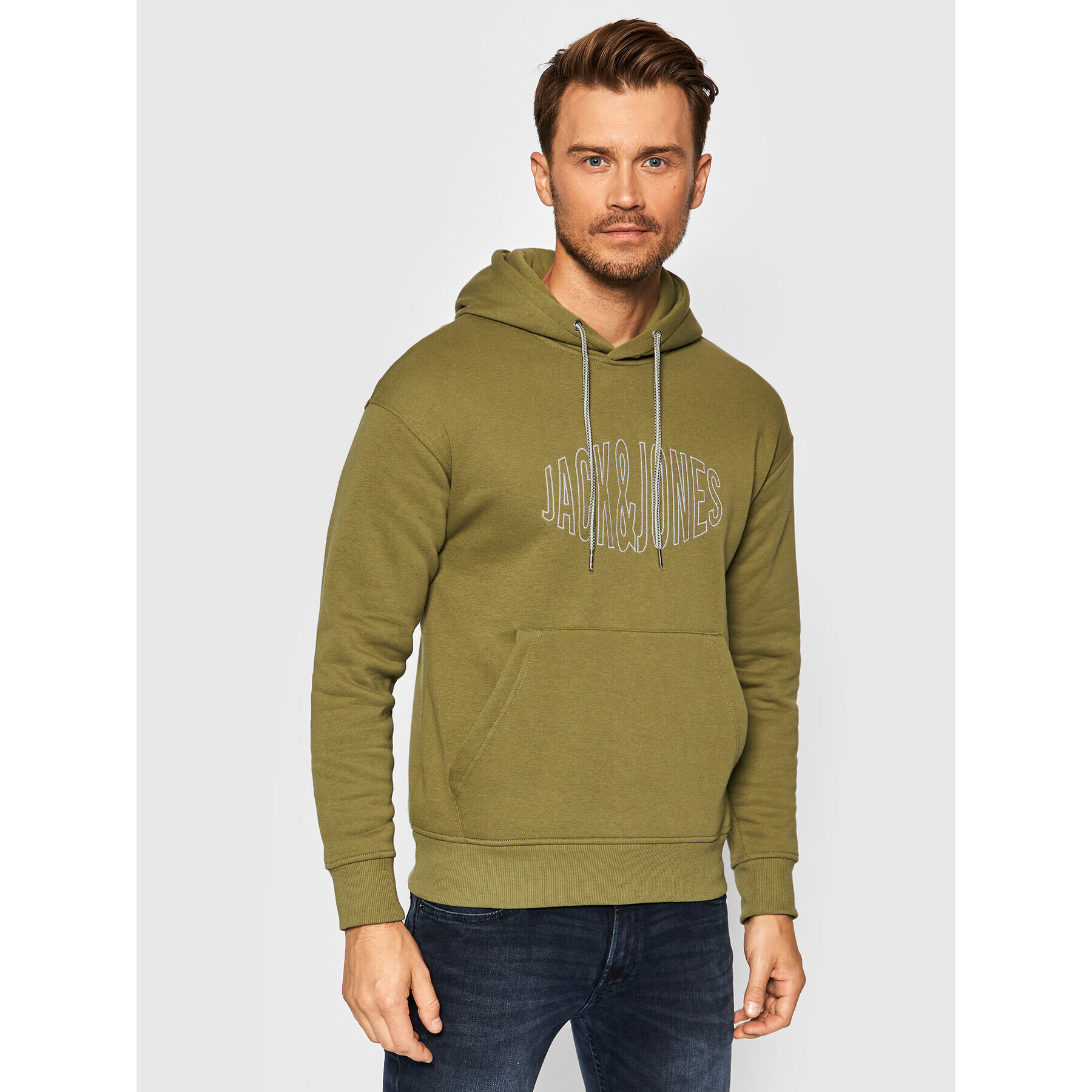 Jack&Jones Bluză World 12194082 Verde Regular Fit - Pled.ro