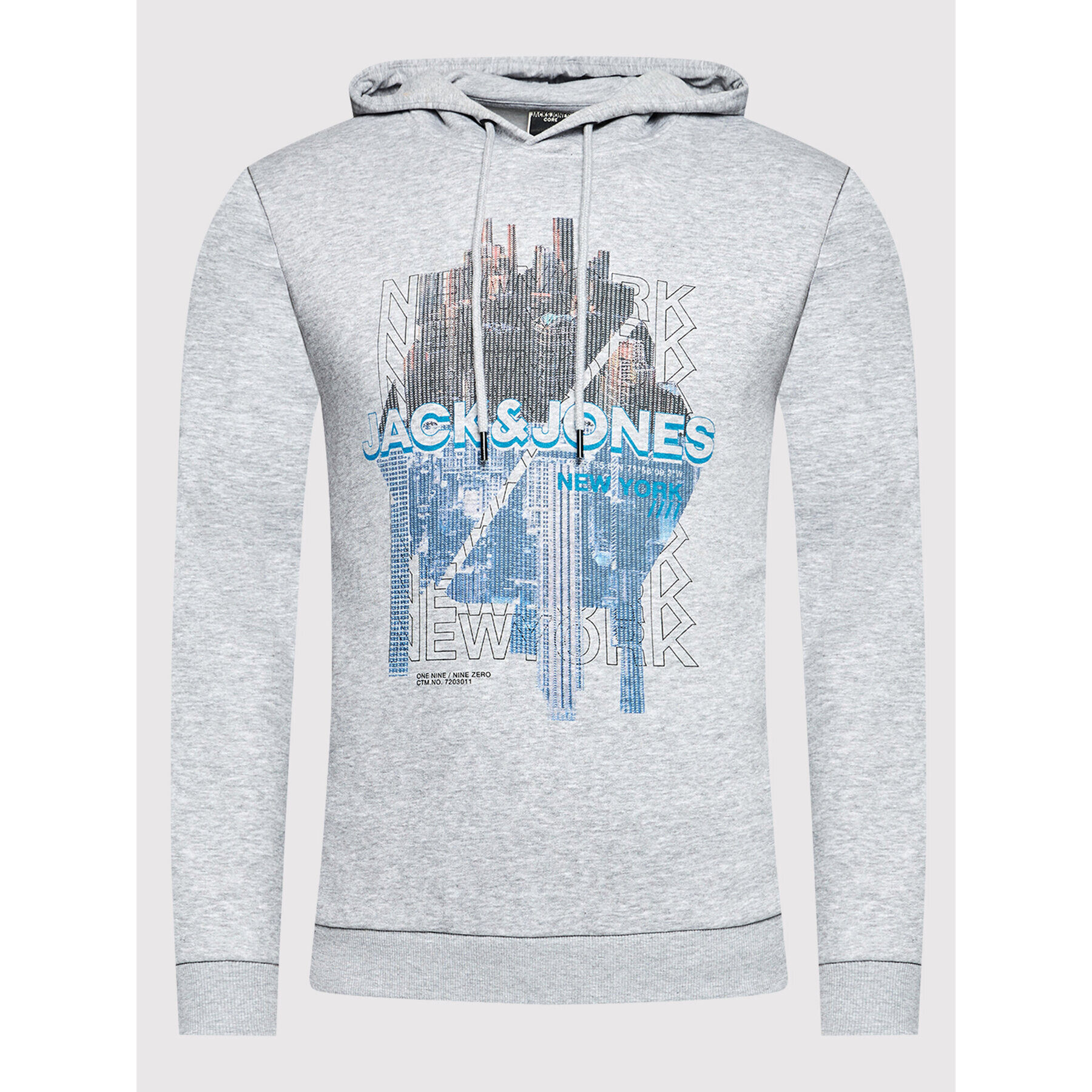 Jack&Jones Bluză York 12192888 Gri Regular Fit - Pled.ro