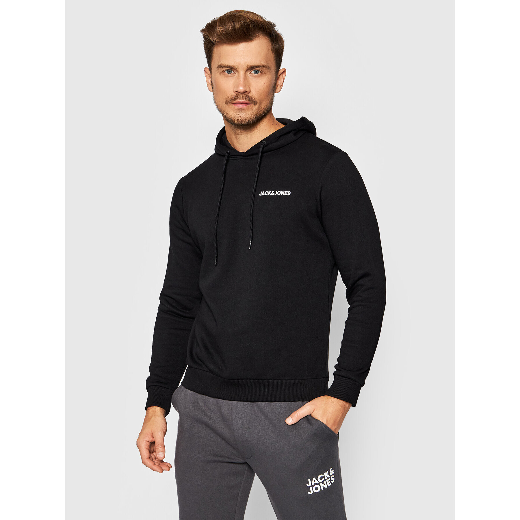 Jack&Jones Bluză York 12192888 Negru Regular Fit - Pled.ro