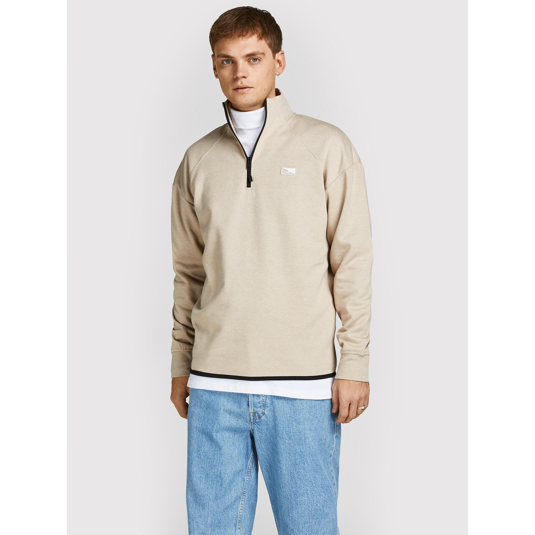 Jack&Jones Bluză Air 12204920 Bej Relaxed Fit - Pled.ro