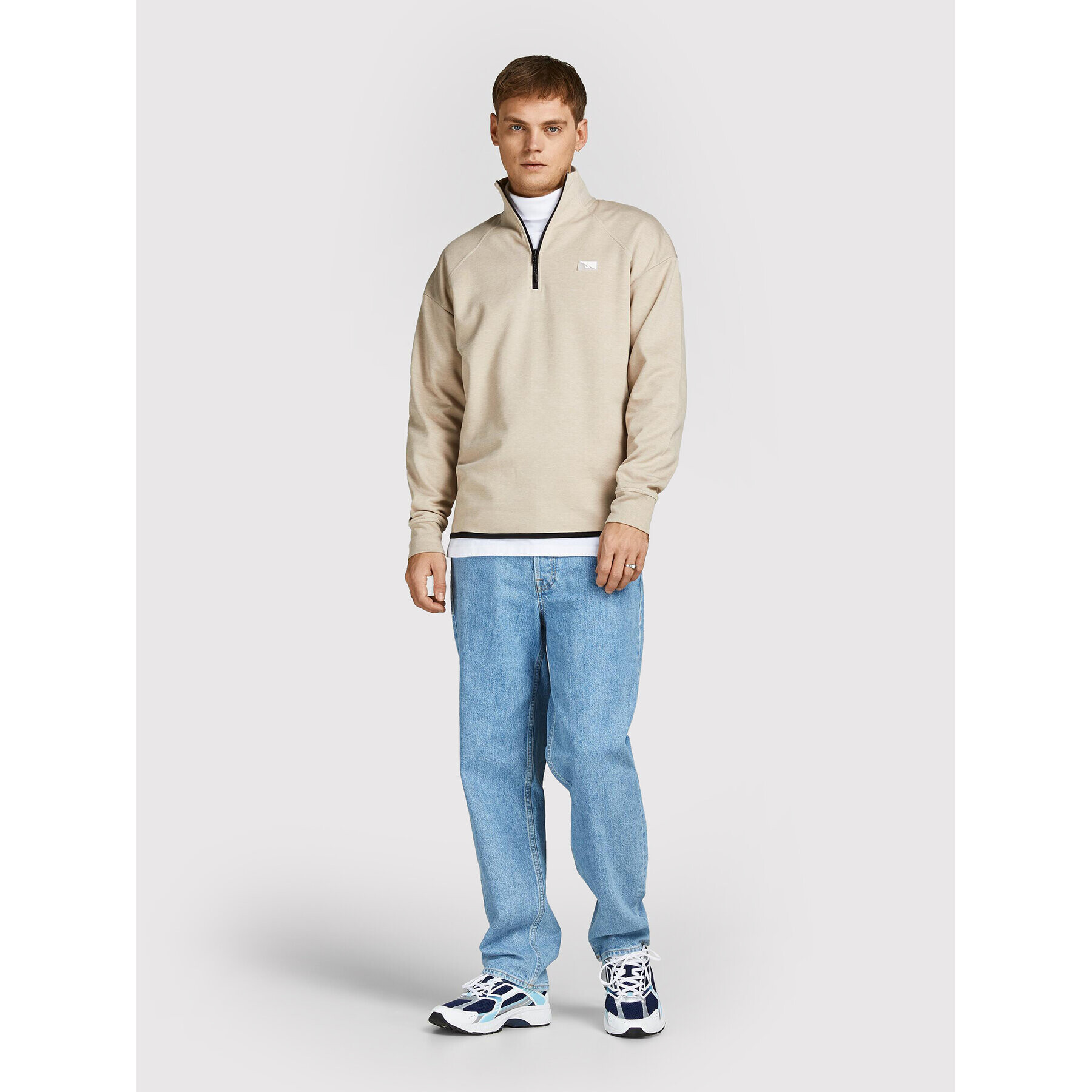 Jack&Jones Bluză Air 12204920 Bej Relaxed Fit - Pled.ro