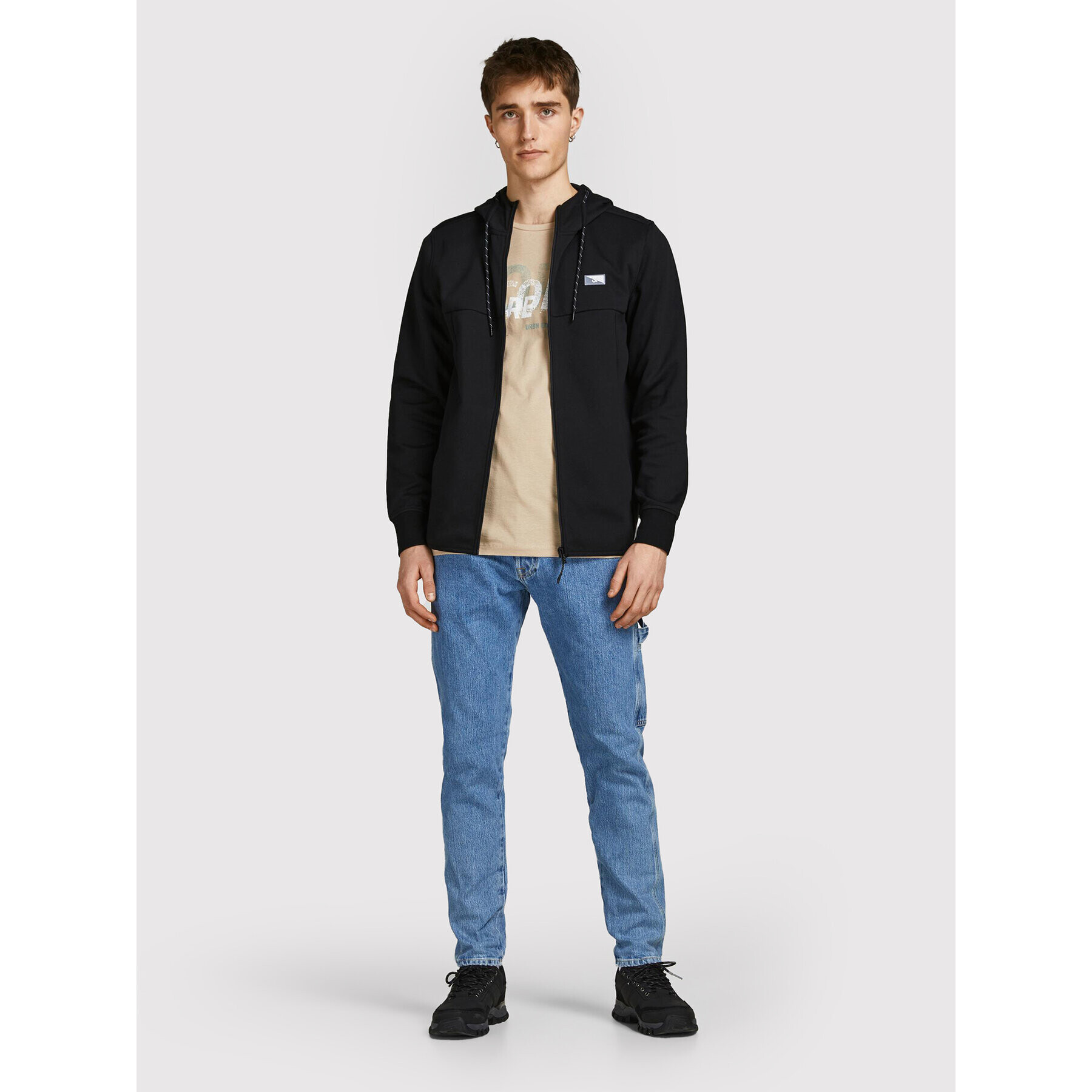 Jack&Jones Bluză Air 12204926 Negru Regular Fit - Pled.ro