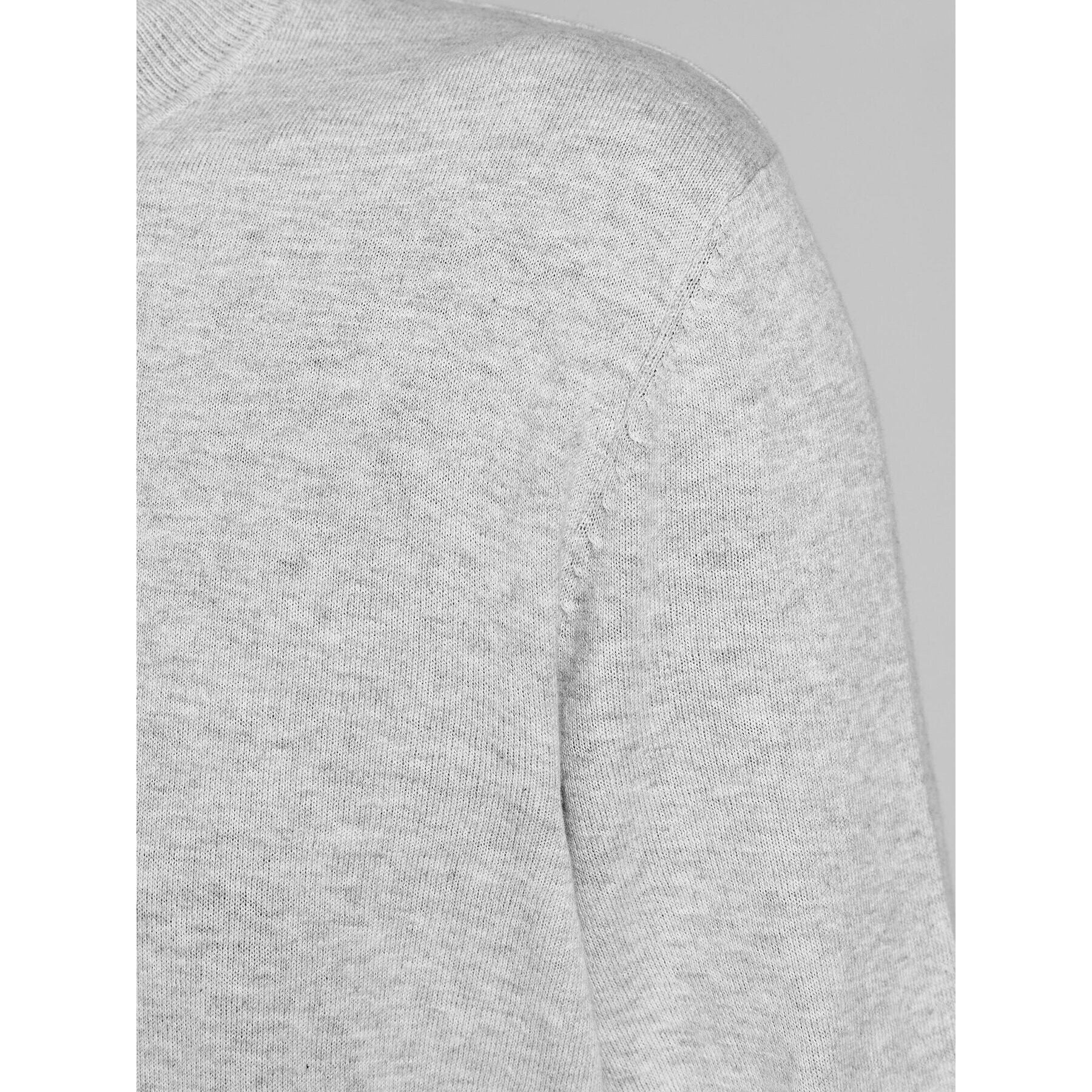 Jack&Jones Bluză cu gât Rogan 12196902 Gri Regular Fit - Pled.ro