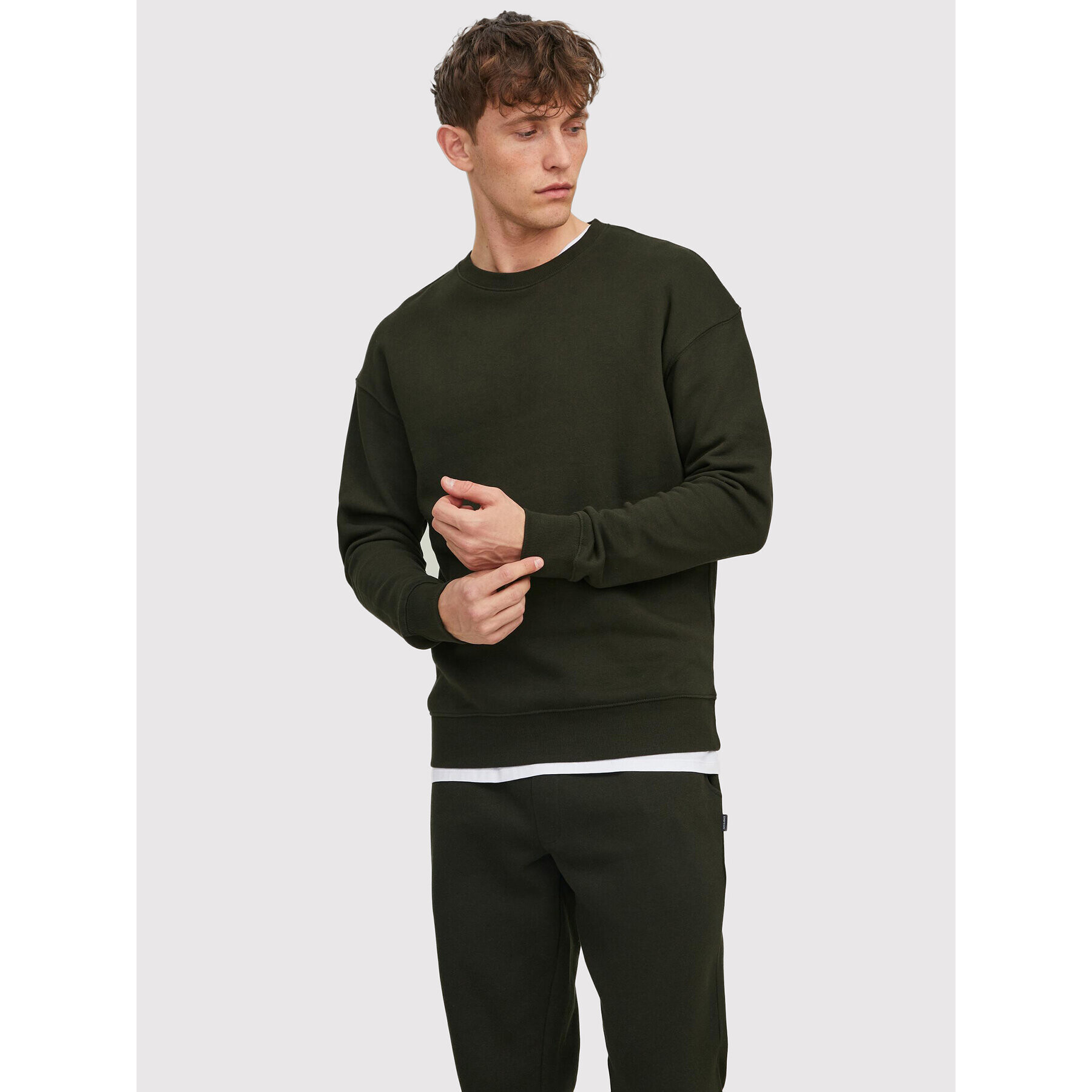 Jack&Jones Bluză Star 12208182 Verde Regular Fit - Pled.ro