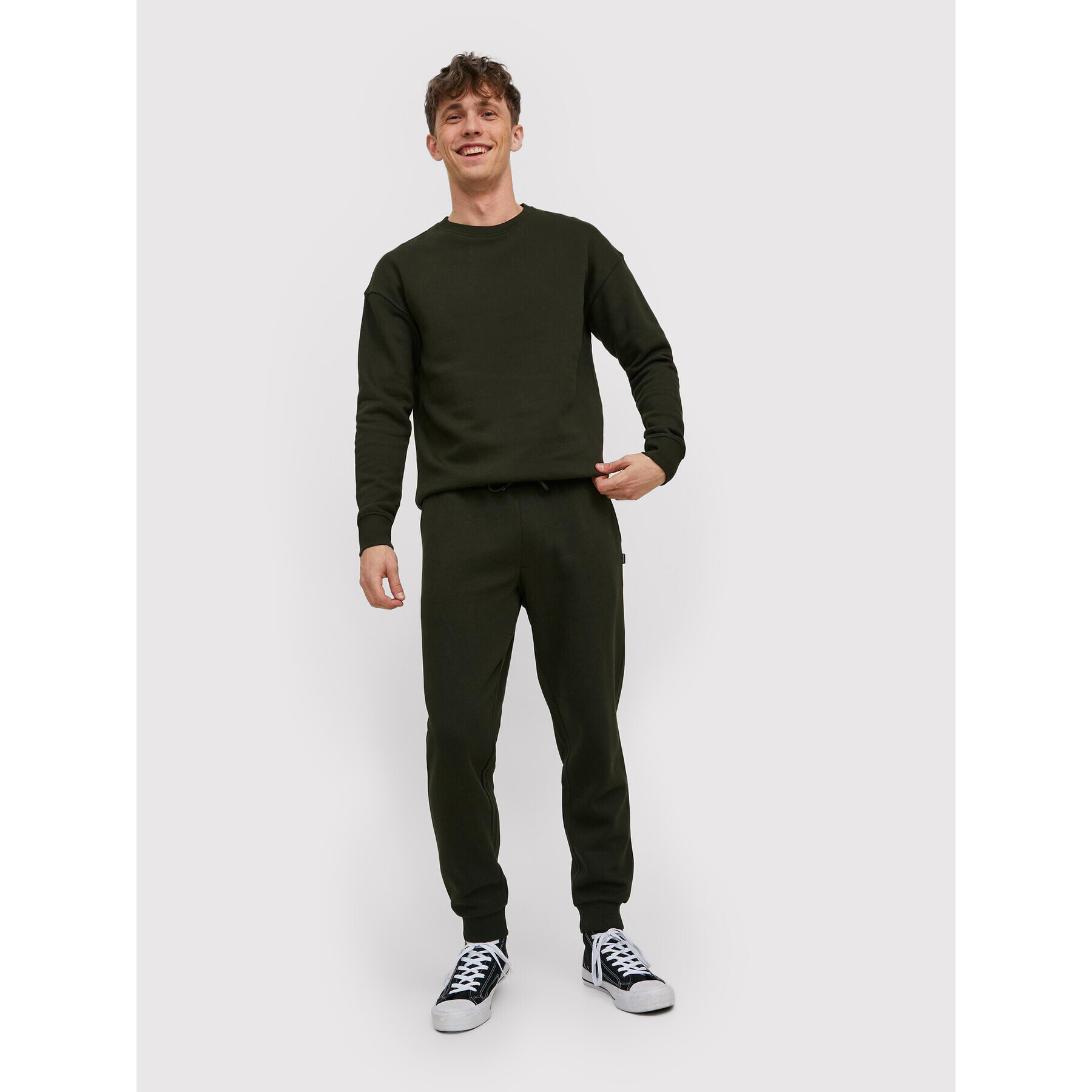 Jack&Jones Bluză Star 12208182 Verde Regular Fit - Pled.ro