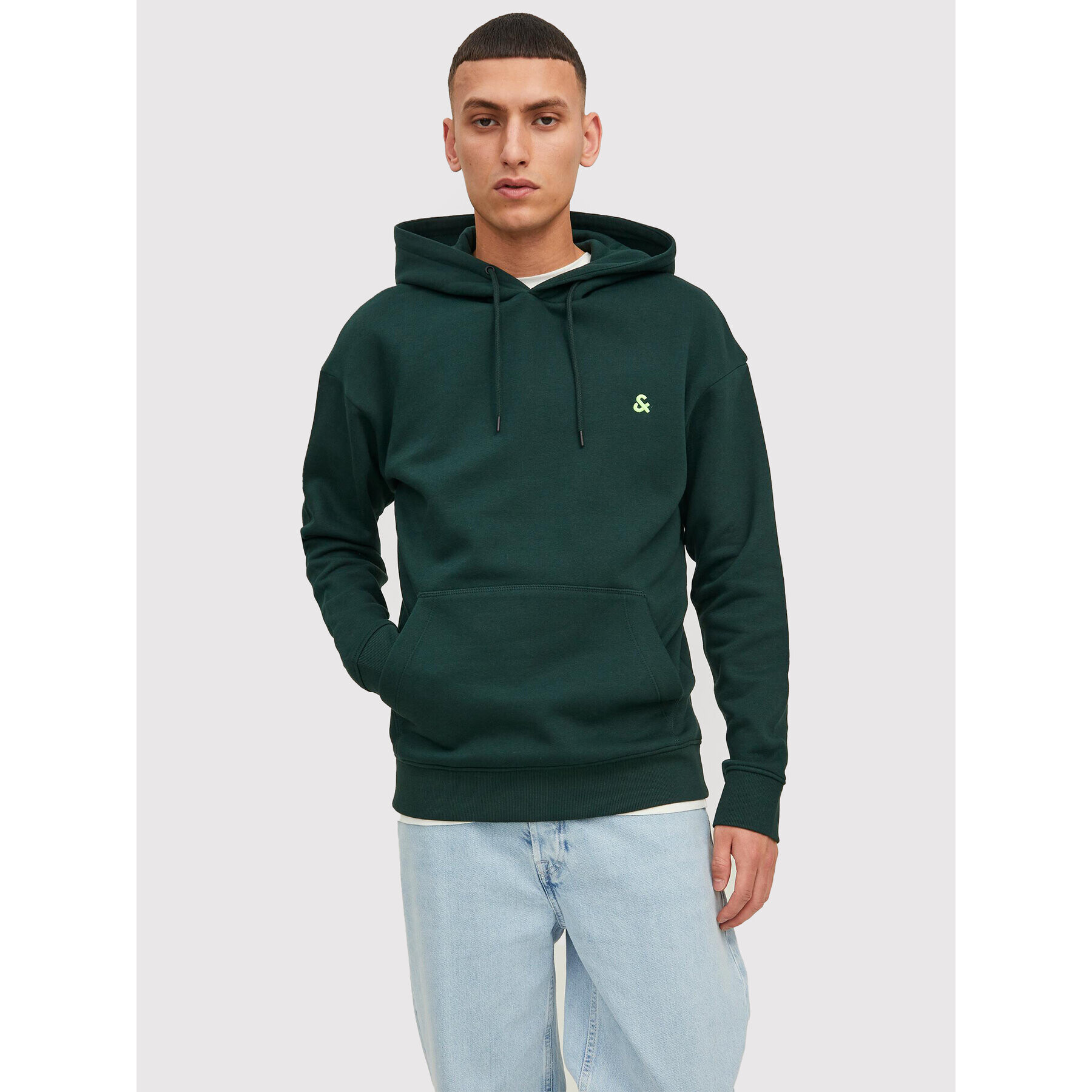 Jack&Jones Bluză Star 12212404 Verde Regular Fit - Pled.ro