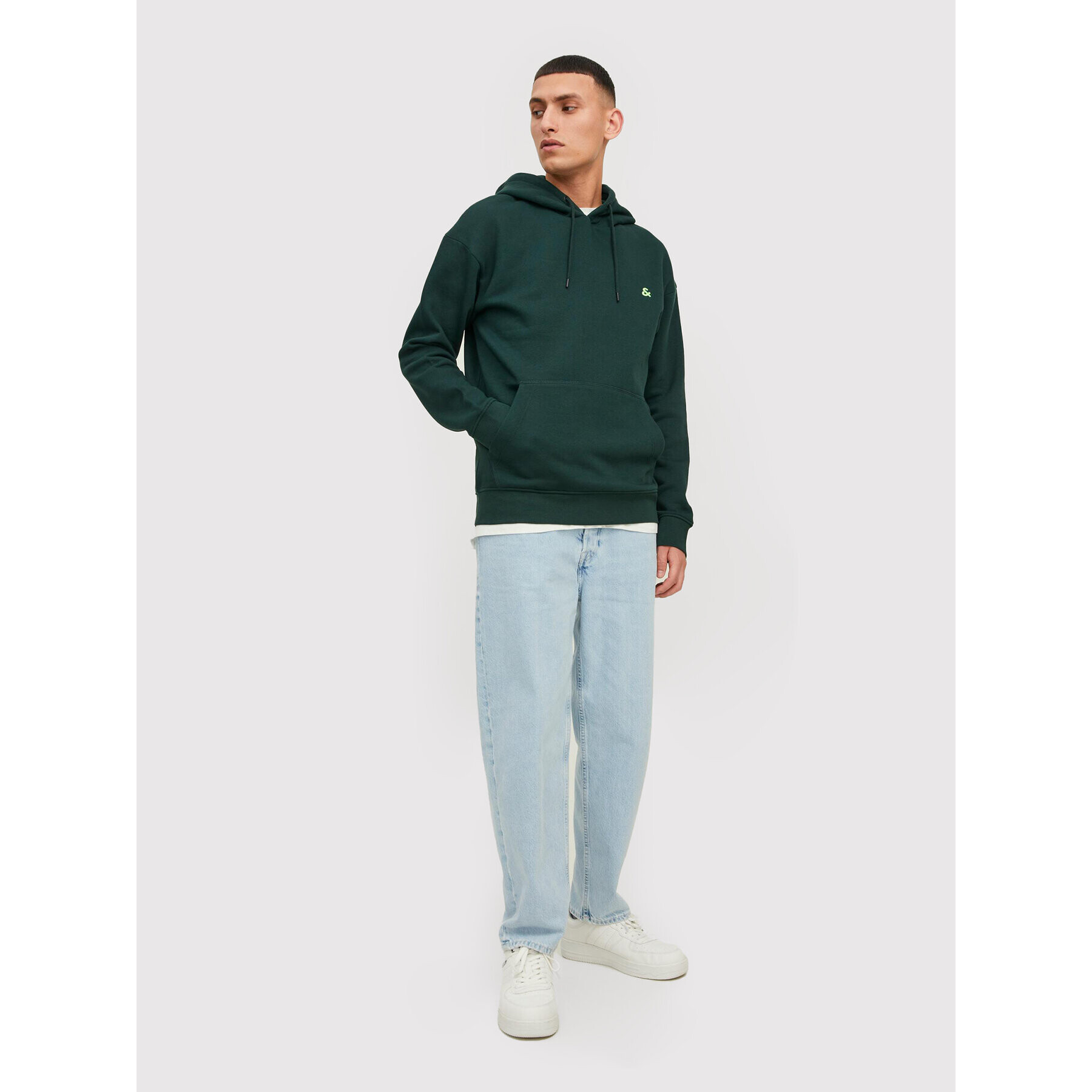 Jack&Jones Bluză Star 12212404 Verde Regular Fit - Pled.ro