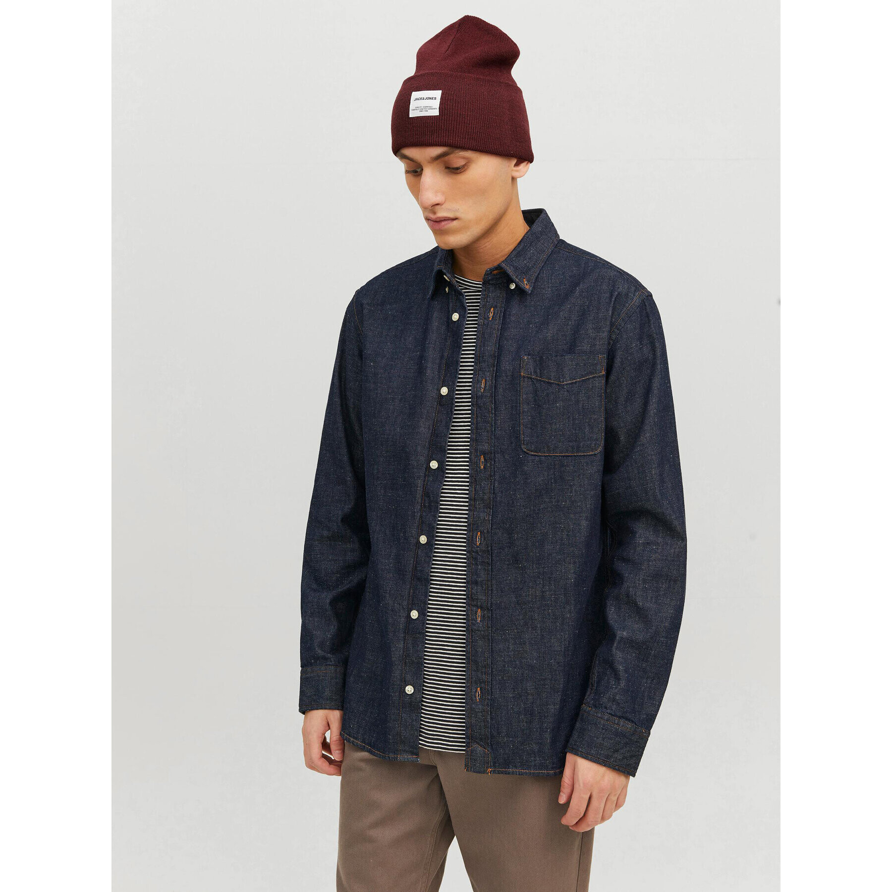 Jack&Jones Căciulă 12150627 Vișiniu - Pled.ro