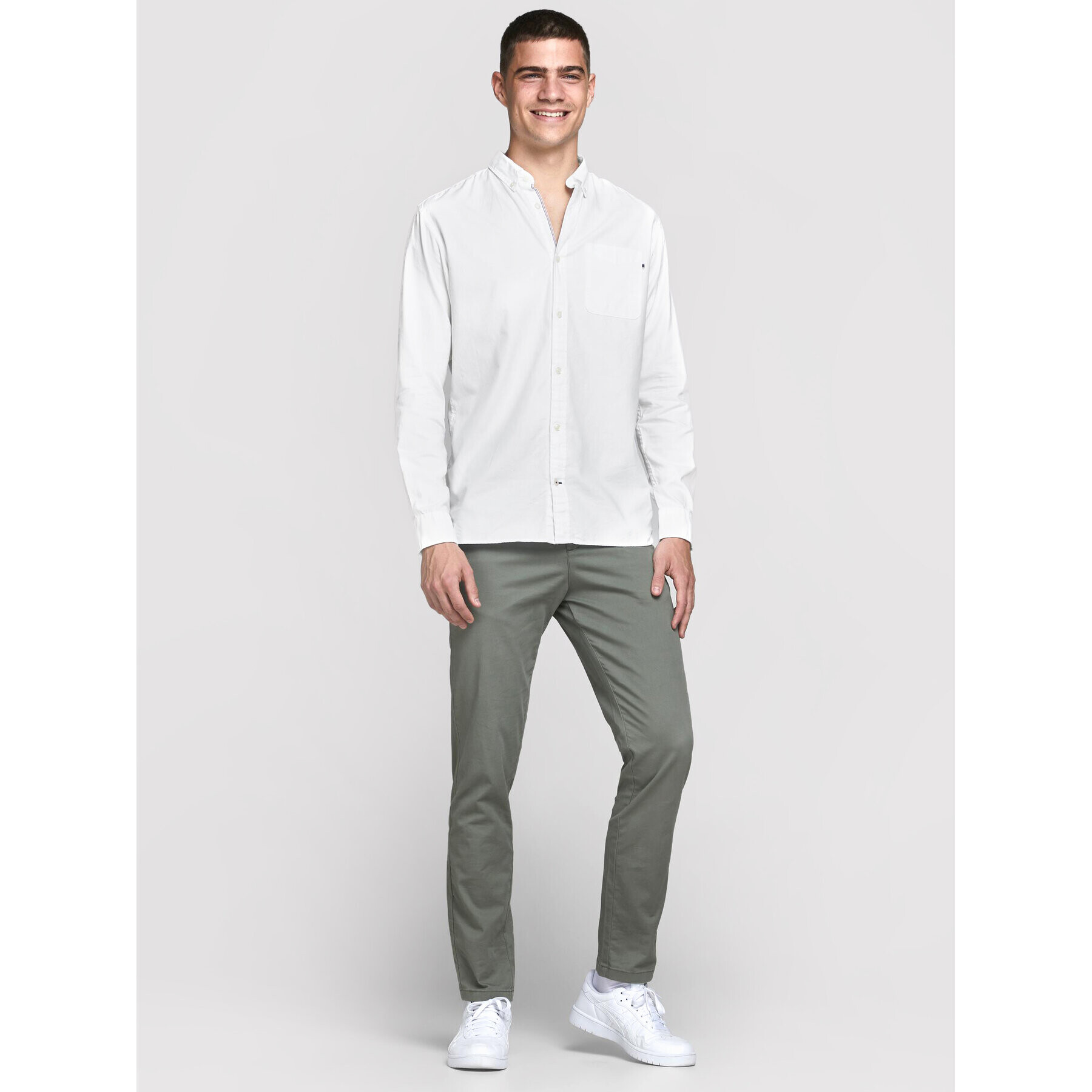 Jack&Jones Cămașă Classic 12172736 Alb Slim Fit - Pled.ro