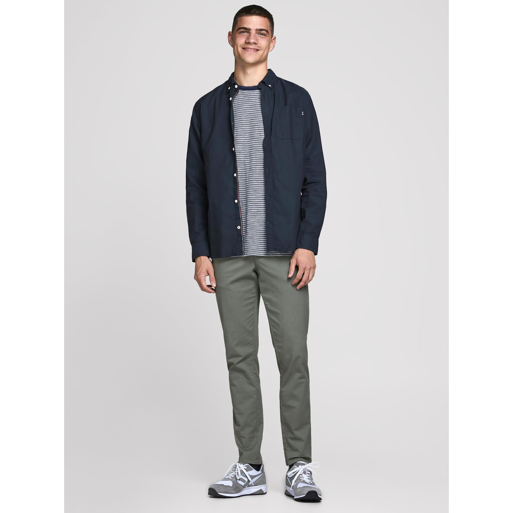 Jack&Jones Cămașă Classic 12172736 Bleumarin Slim Fit - Pled.ro