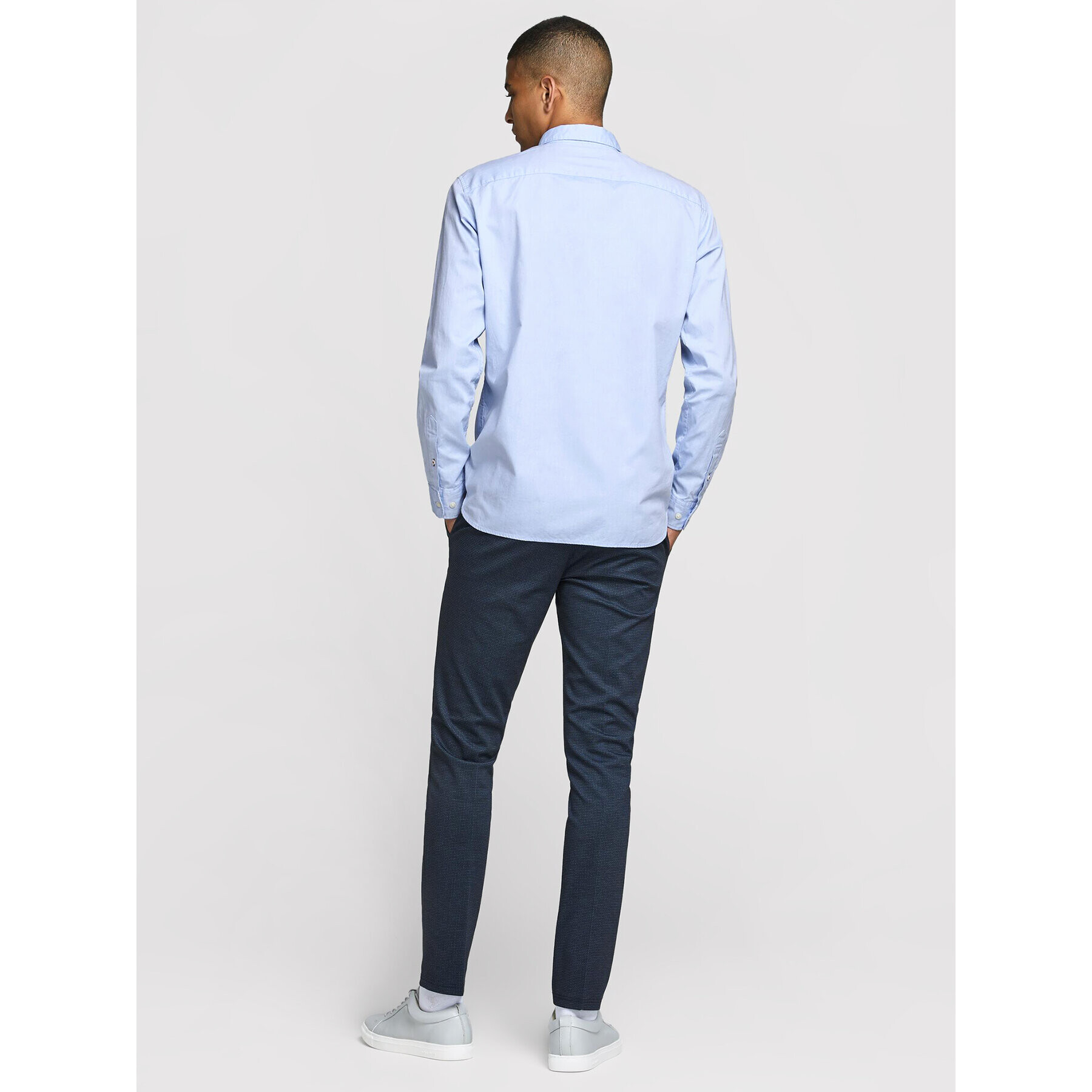 Jack&Jones Cămașă Classic Soft Oxford 12172736 Albastru Slim Fit - Pled.ro