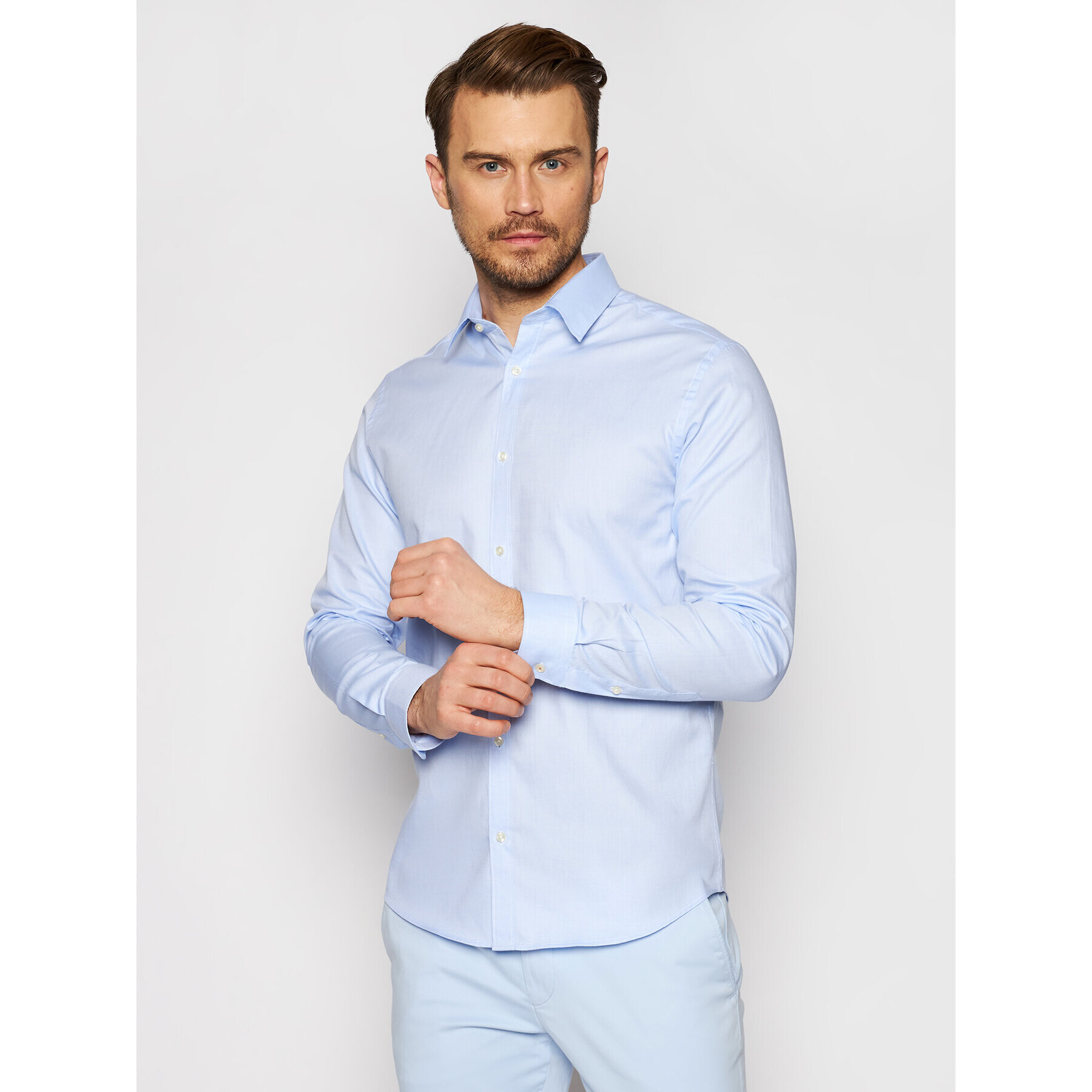 Jack&Jones Cămașă Jprblagraduation 12183478 Albastru Slim Fit - Pled.ro