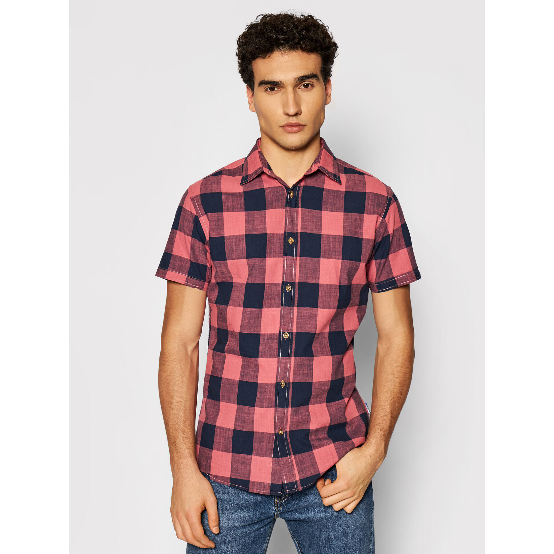 Jack&Jones Cămașă Keith 12187970 Roșu Regular Fit - Pled.ro