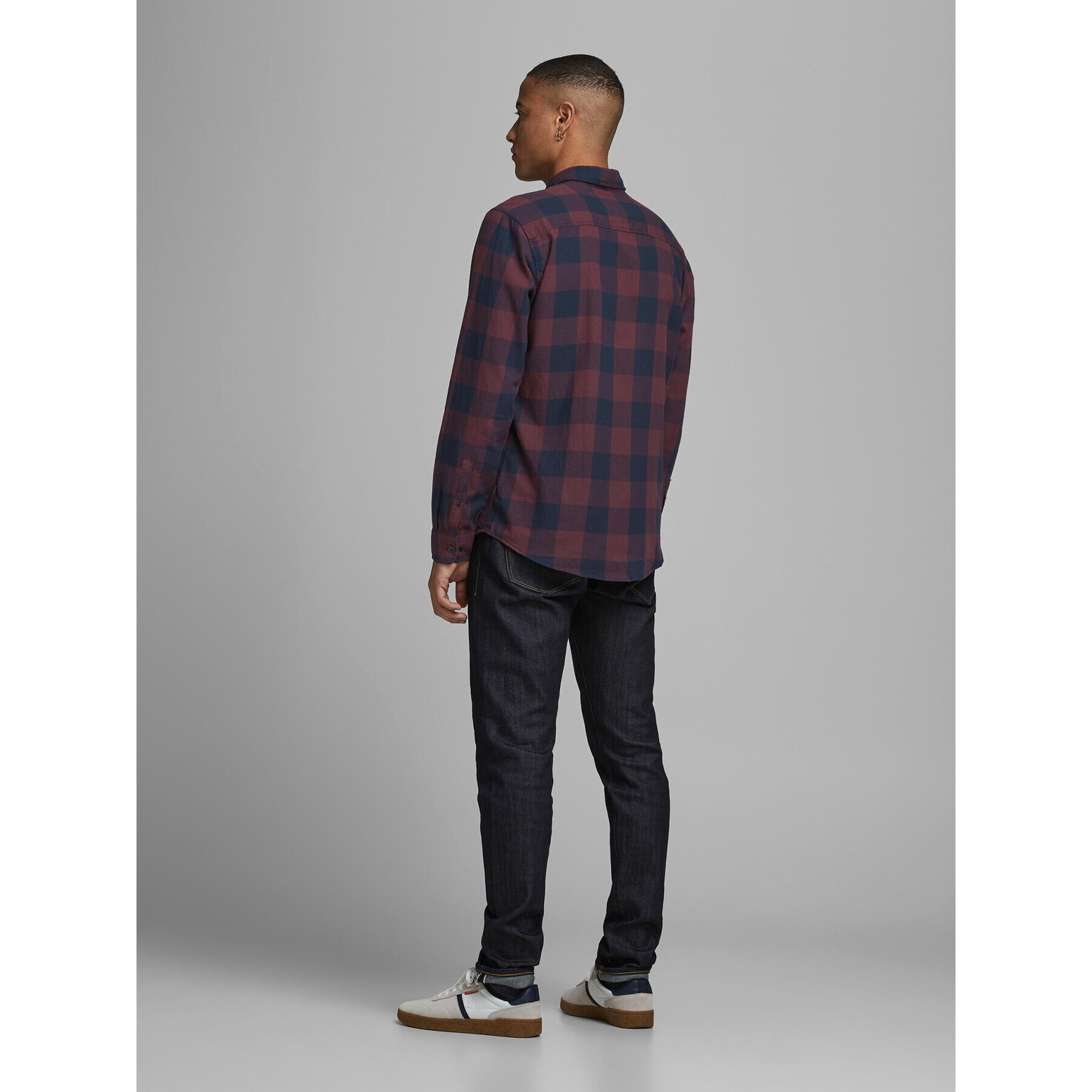 Jack&Jones Cămașă 12181602 Bleumarin Slim Fit - Pled.ro