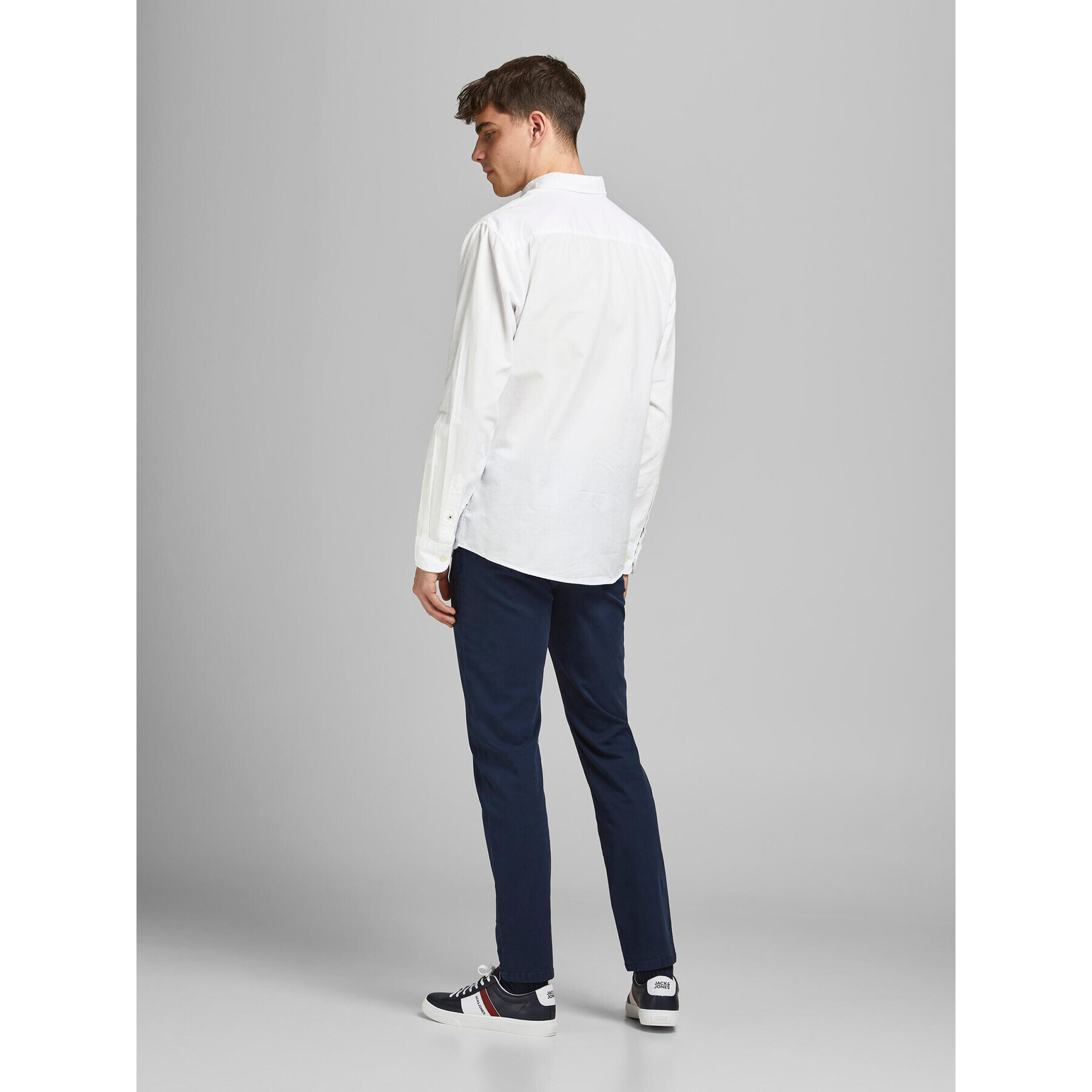 Jack&Jones Cămașă 12182486 Alb Slim Fit - Pled.ro