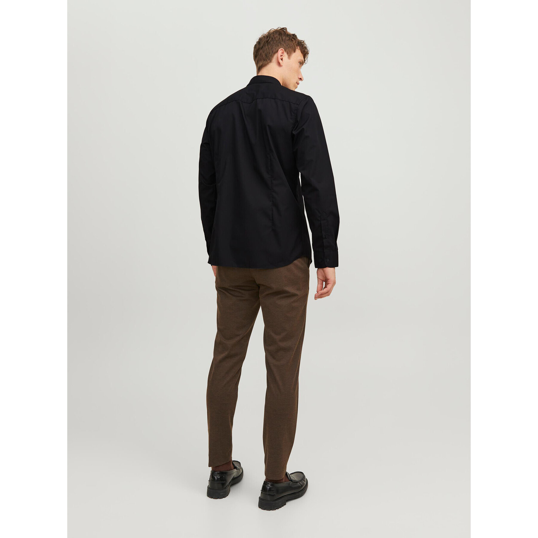 Jack&Jones Cămașă 12187222 Negru Slim Fit - Pled.ro