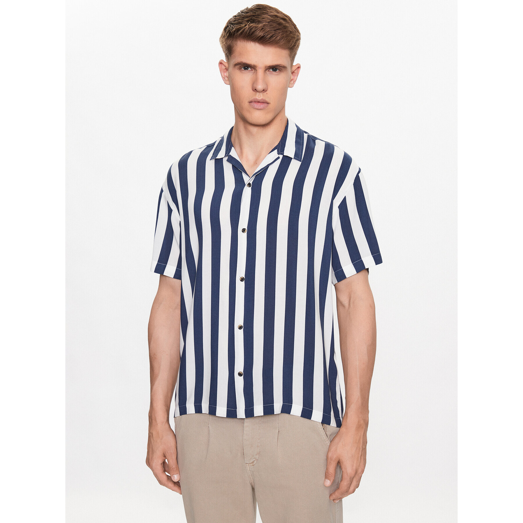 Jack&Jones Cămașă 12220423 Albastru Relaxed Fit - Pled.ro