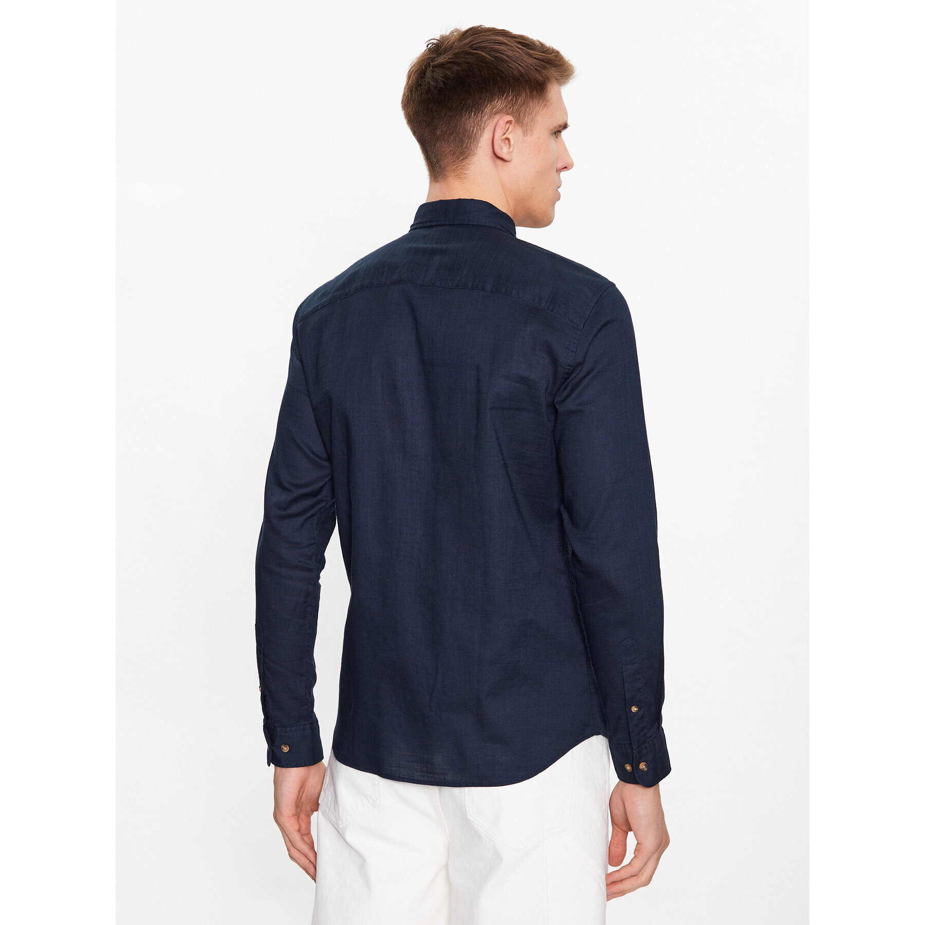 Jack&Jones Cămașă Lub 12220481 Bleumarin Slim Fit - Pled.ro