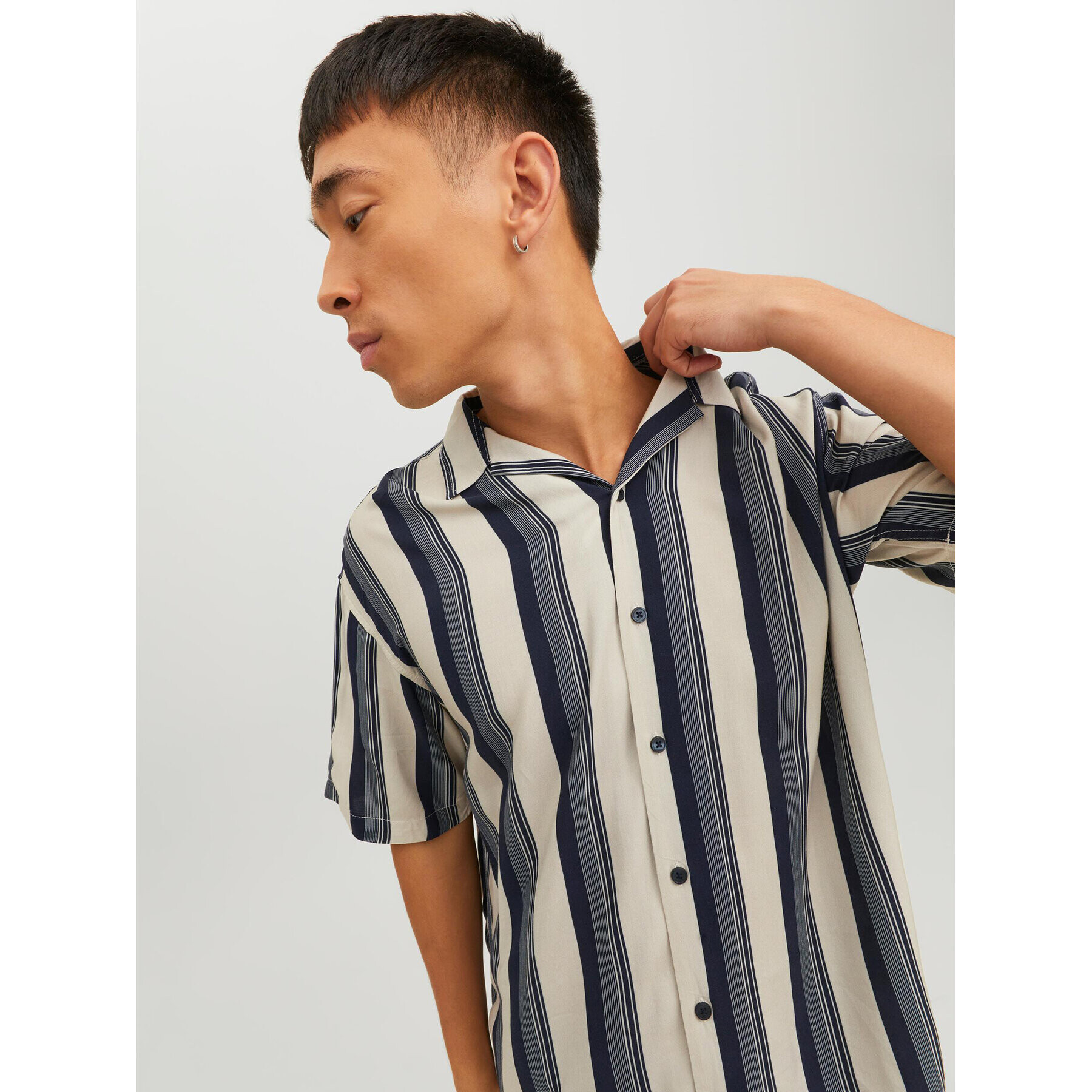 Jack&Jones Cămașă Chain 12227973 Colorat Relaxed Fit - Pled.ro