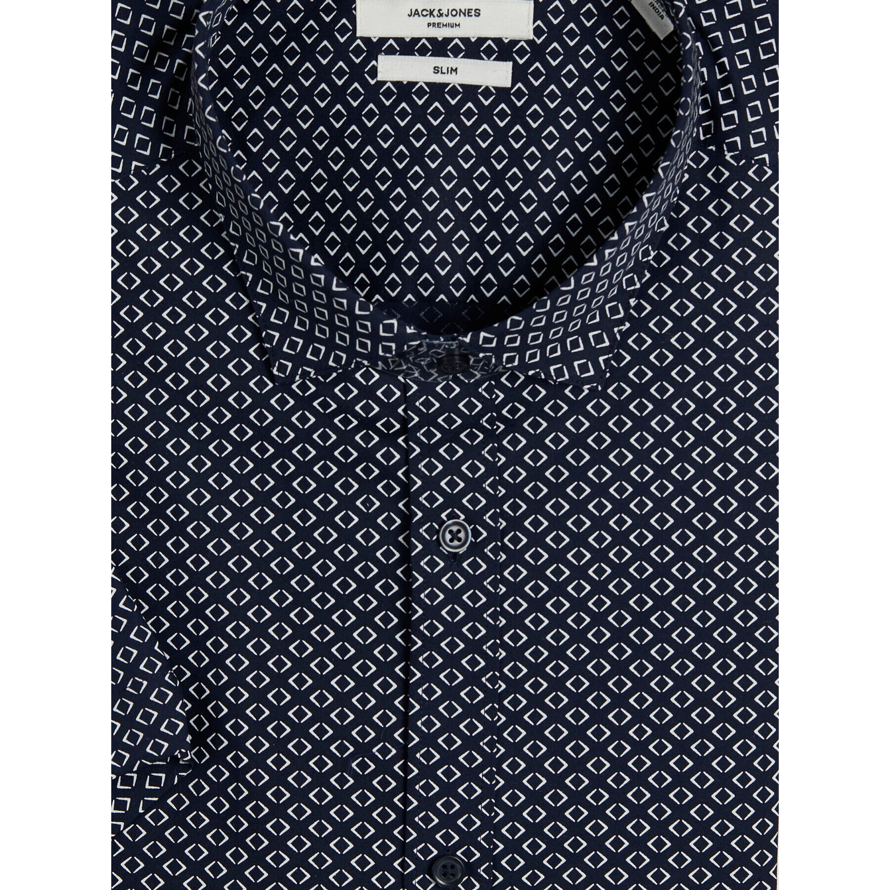 Jack&Jones Cămașă Cardiff 12231865 Bleumarin Slim Fit - Pled.ro