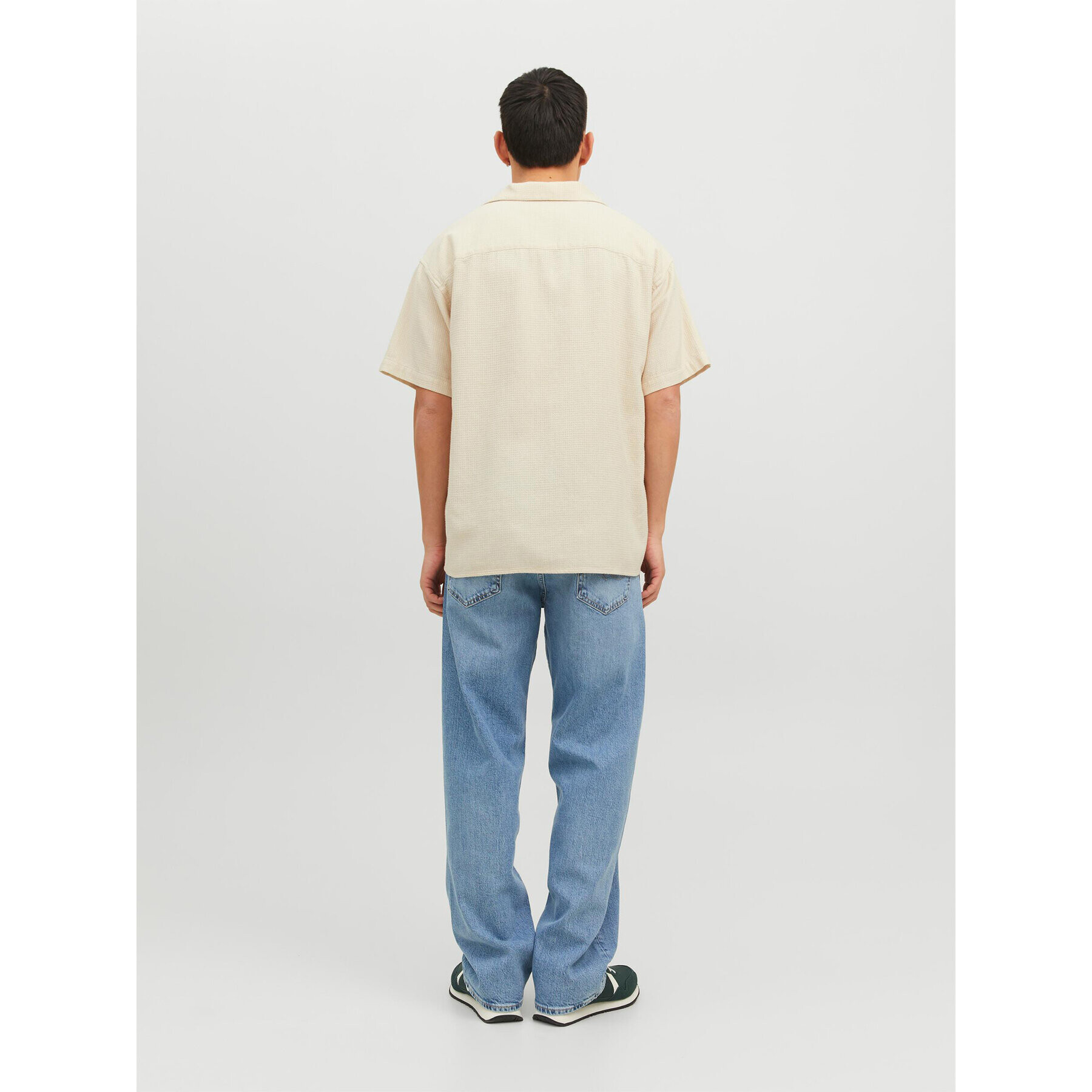 Jack&Jones Cămașă Caleb 12235475 Bej Relaxed Fit - Pled.ro