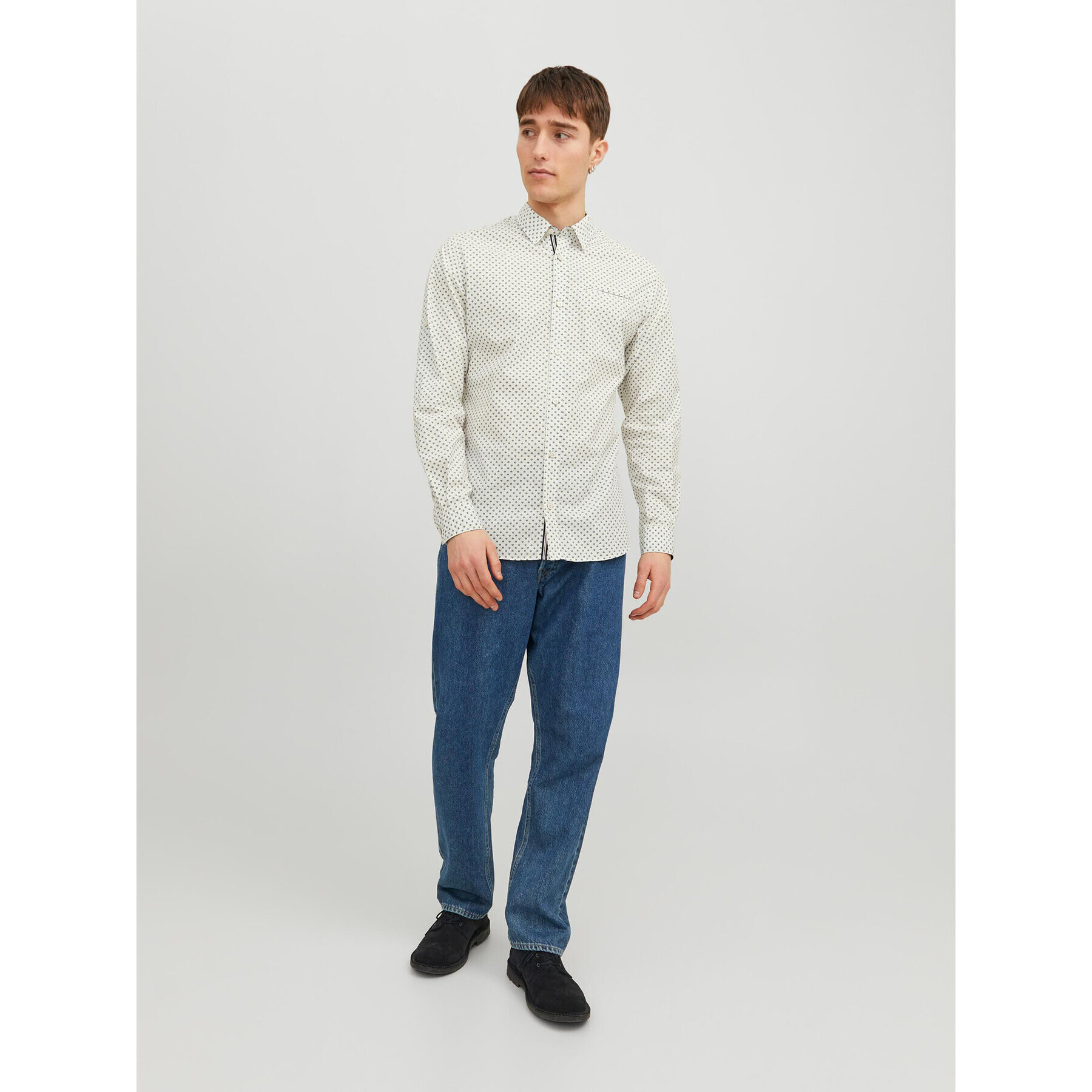 Jack&Jones Cămașă 12235969 Alb Slim Fit - Pled.ro