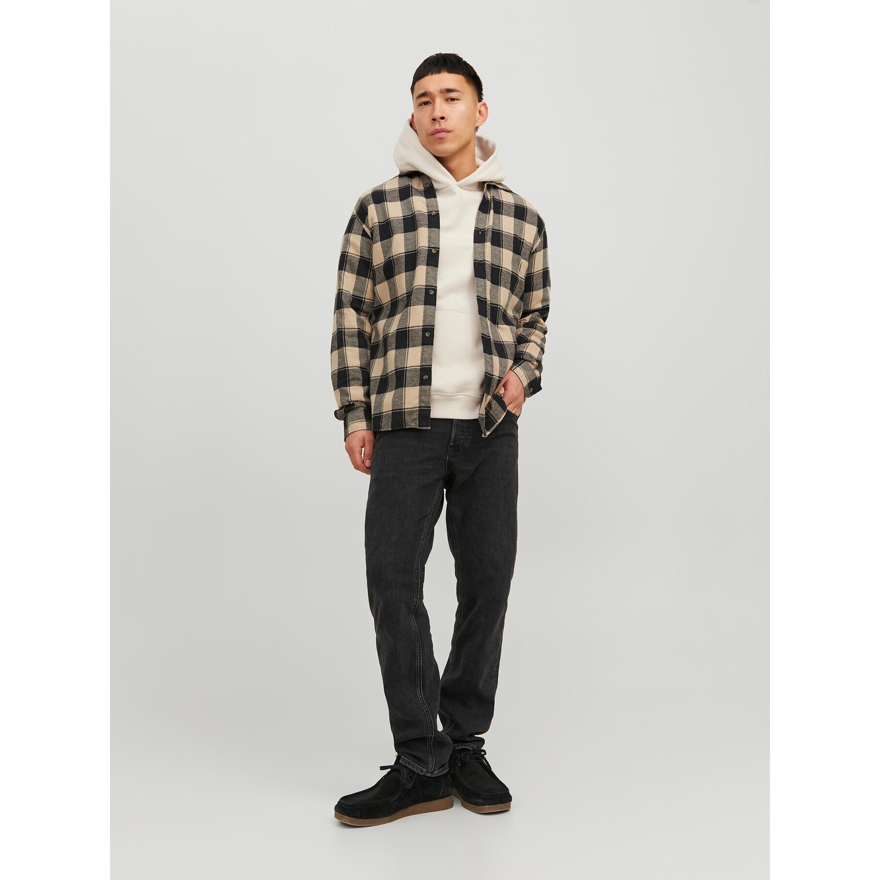 Jack&Jones Cămașă 12236873 Bej Slim Fit - Pled.ro