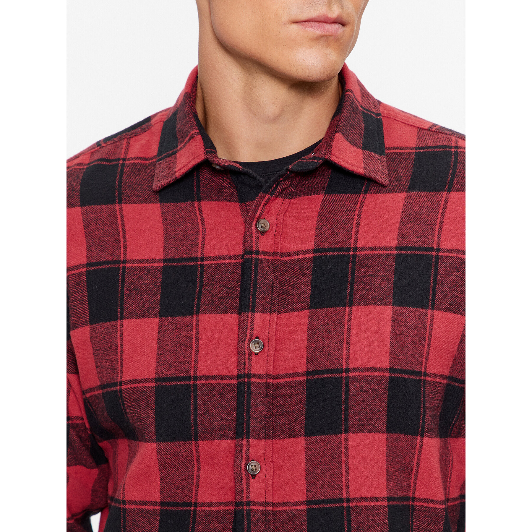 Jack&Jones Cămașă 12236873 Roșu Slim Fit - Pled.ro