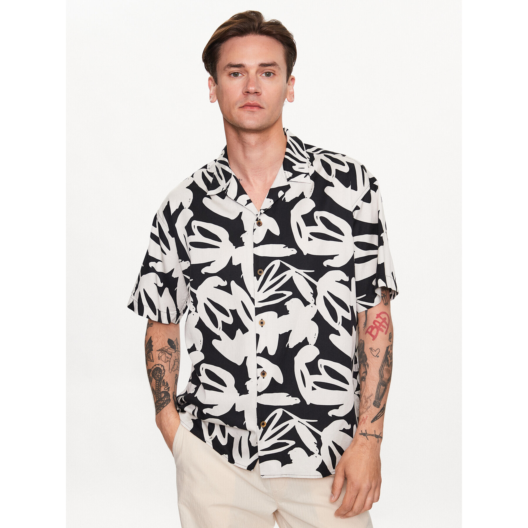 Jack&Jones Cămașă Cabana 12233544 Colorat Relaxed Fit - Pled.ro