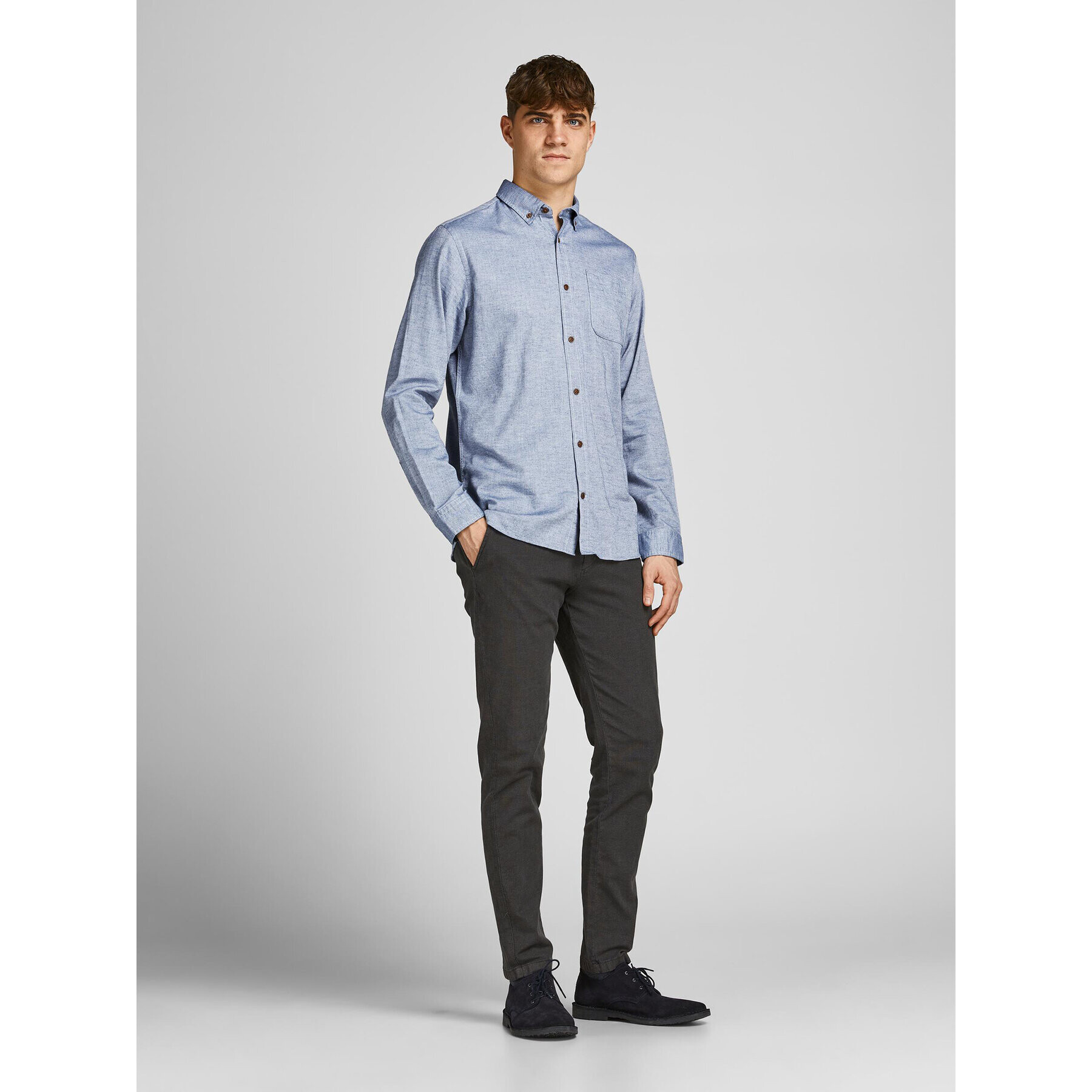 Jack&Jones Cămașă Classic Spring 12199505 Albastru Slim Fit - Pled.ro