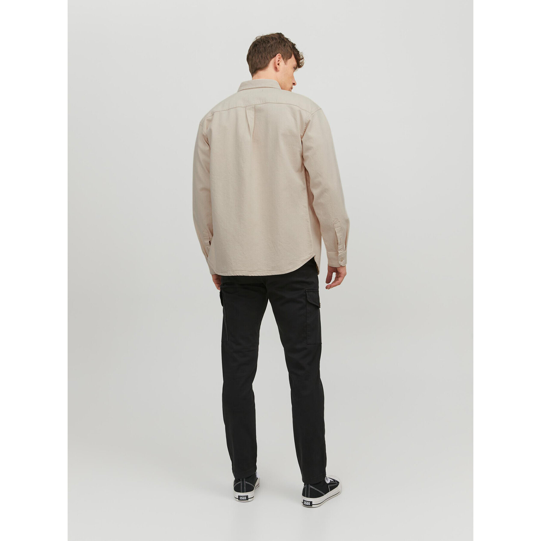 Jack&Jones cămașă de blugi Creek 12224331 Écru Regular Fit - Pled.ro