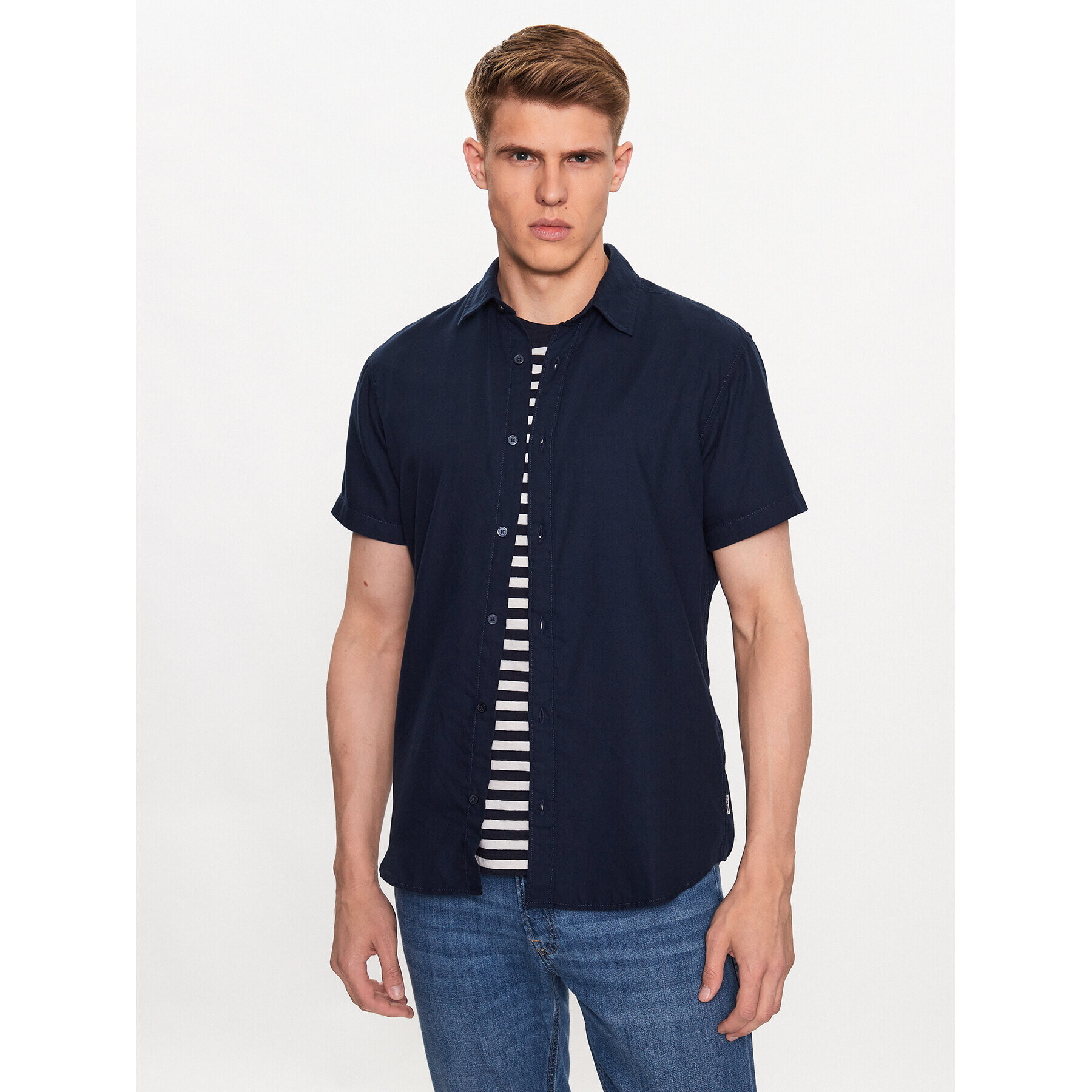 Jack&Jones Cămașă Energy 12234180 Bleumarin Slim Fit - Pled.ro