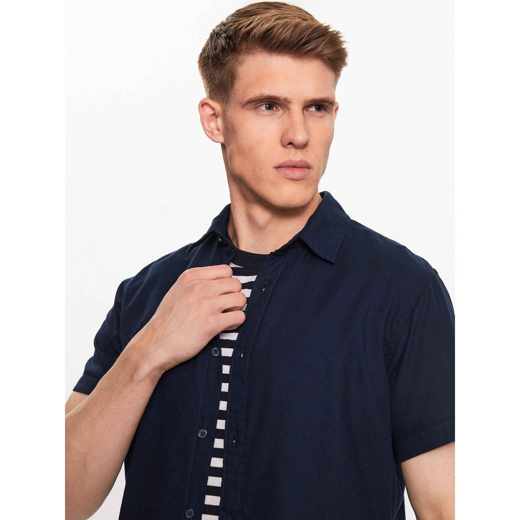 Jack&Jones Cămașă Energy 12234180 Bleumarin Slim Fit - Pled.ro