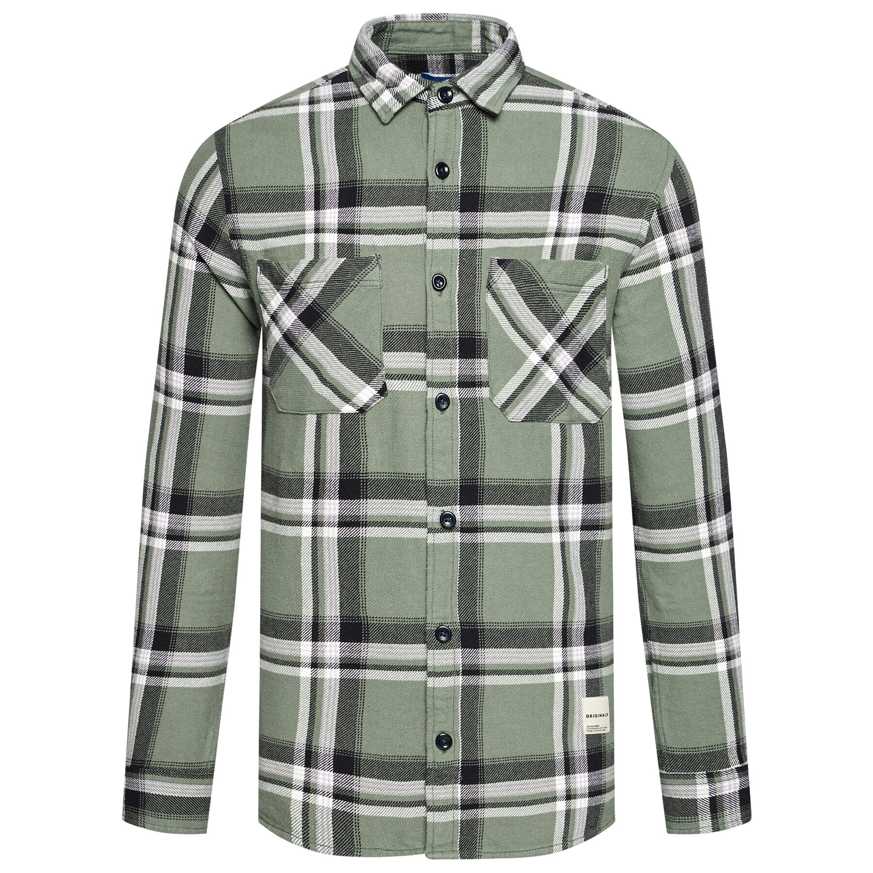 Jack&Jones Cămașă Finder 12183581 Verde Regular Fit - Pled.ro