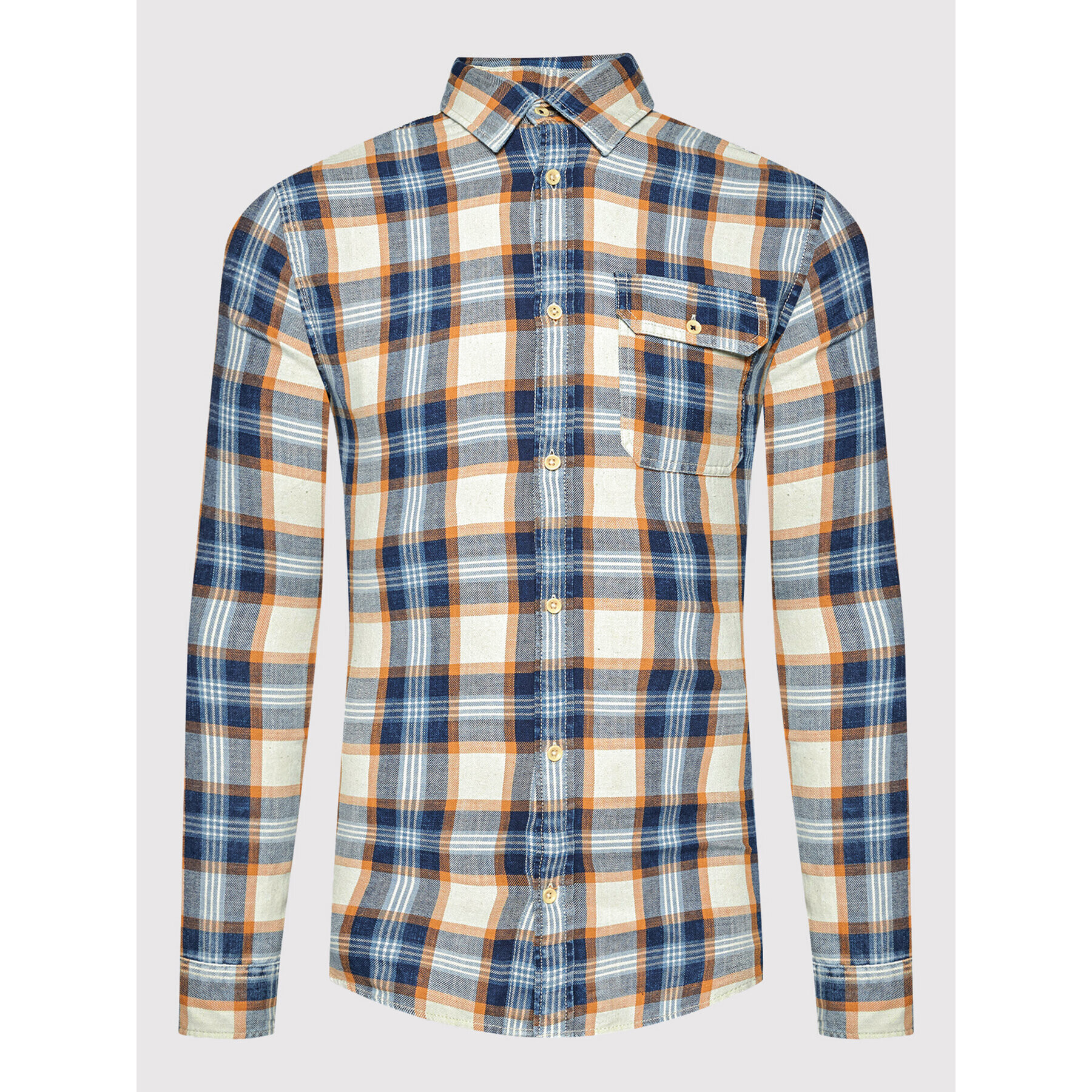 Jack&Jones Cămașă Jones 12191169 Albastru Regular Fit - Pled.ro