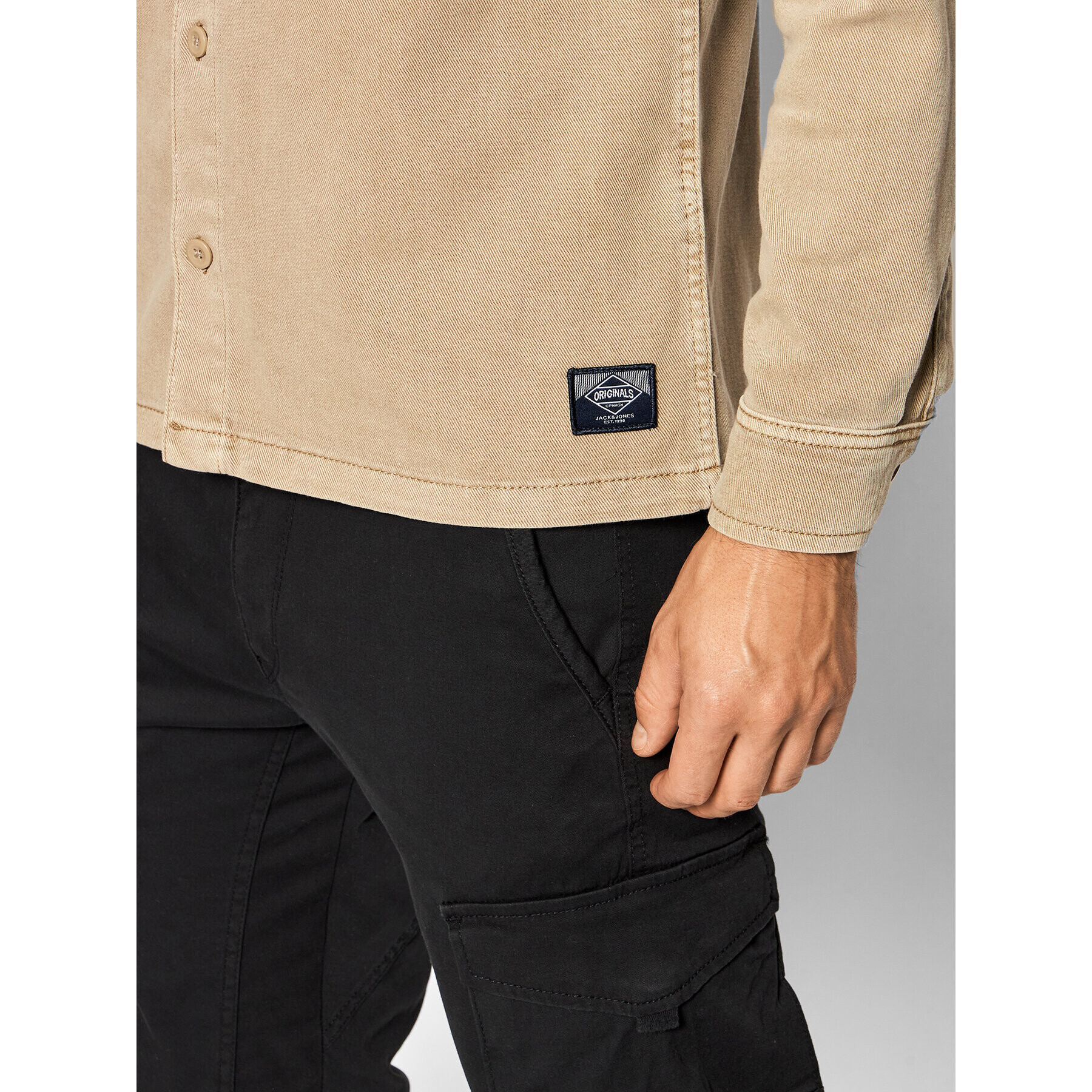 Jack&Jones Cămașă Nolan 12191186 Bej Regular Fit - Pled.ro