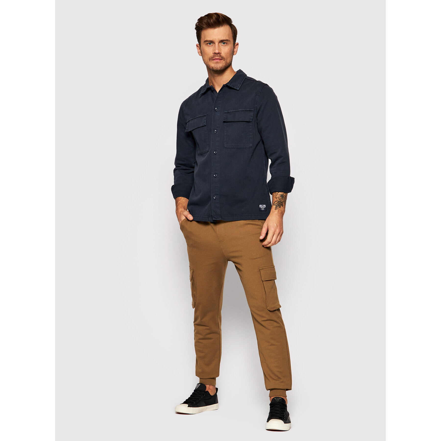 Jack&Jones Cămașă Nolan 12191186 Bleumarin Regular Fit - Pled.ro