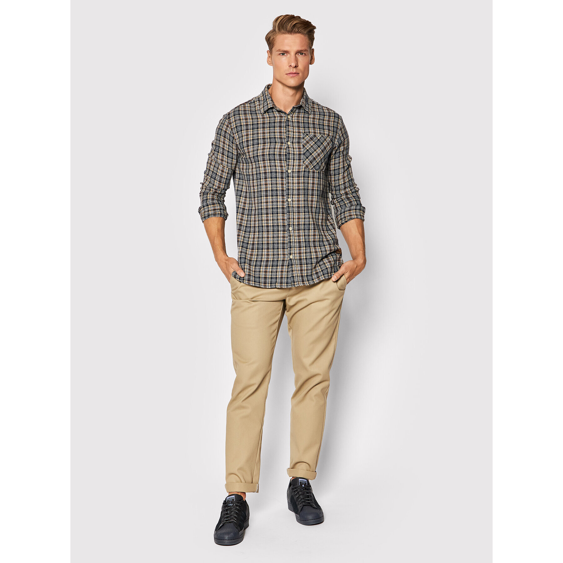 Jack&Jones Cămașă Parker 12191200 Bleumarin Slim Fit - Pled.ro