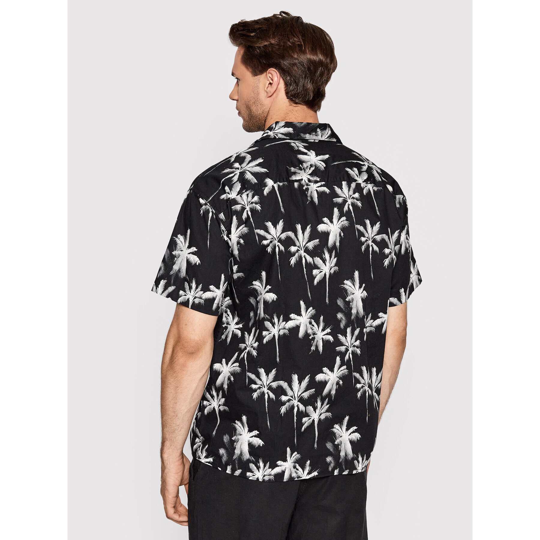 Jack&Jones Cămașă Pasadena 12209230 Negru Relaxed Fit - Pled.ro