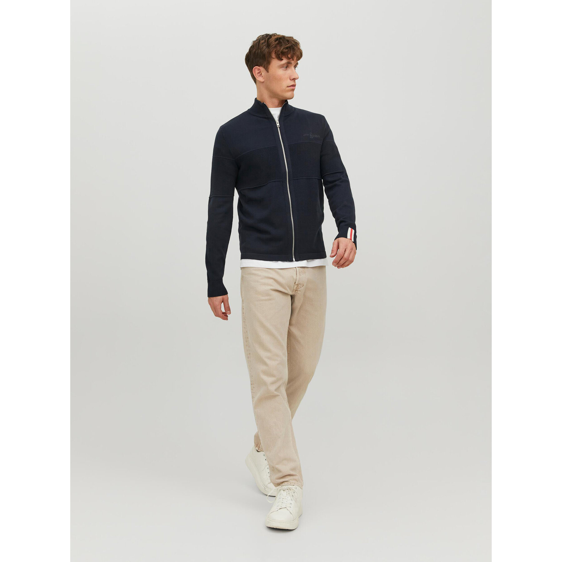 Jack&Jones Cardigan Joshua 12228430 Bleumarin Regular Fit - Pled.ro