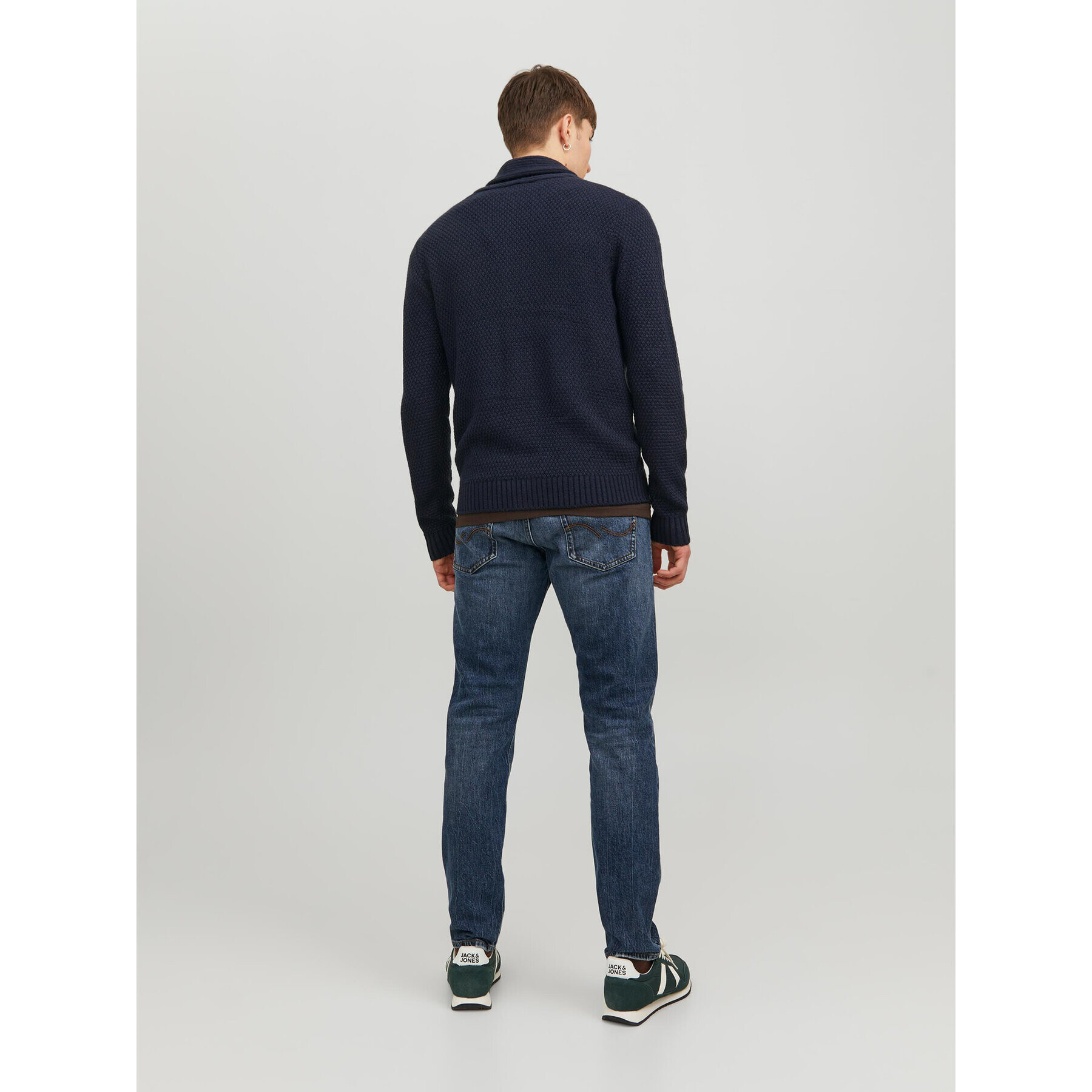 Jack&Jones Cardigan 12236318 Bleumarin Regular Fit - Pled.ro