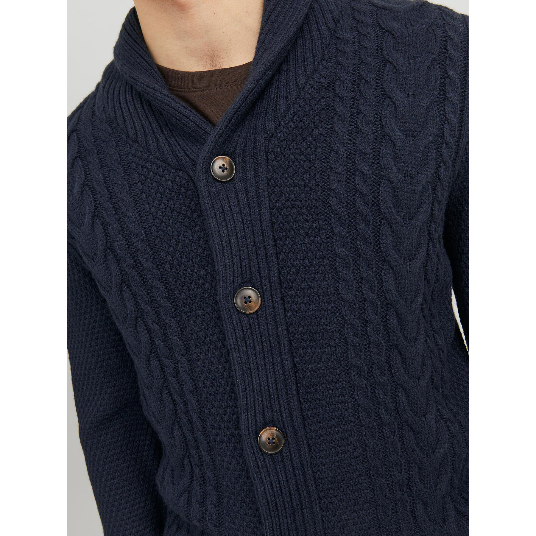 Jack&Jones Cardigan 12236318 Bleumarin Regular Fit - Pled.ro