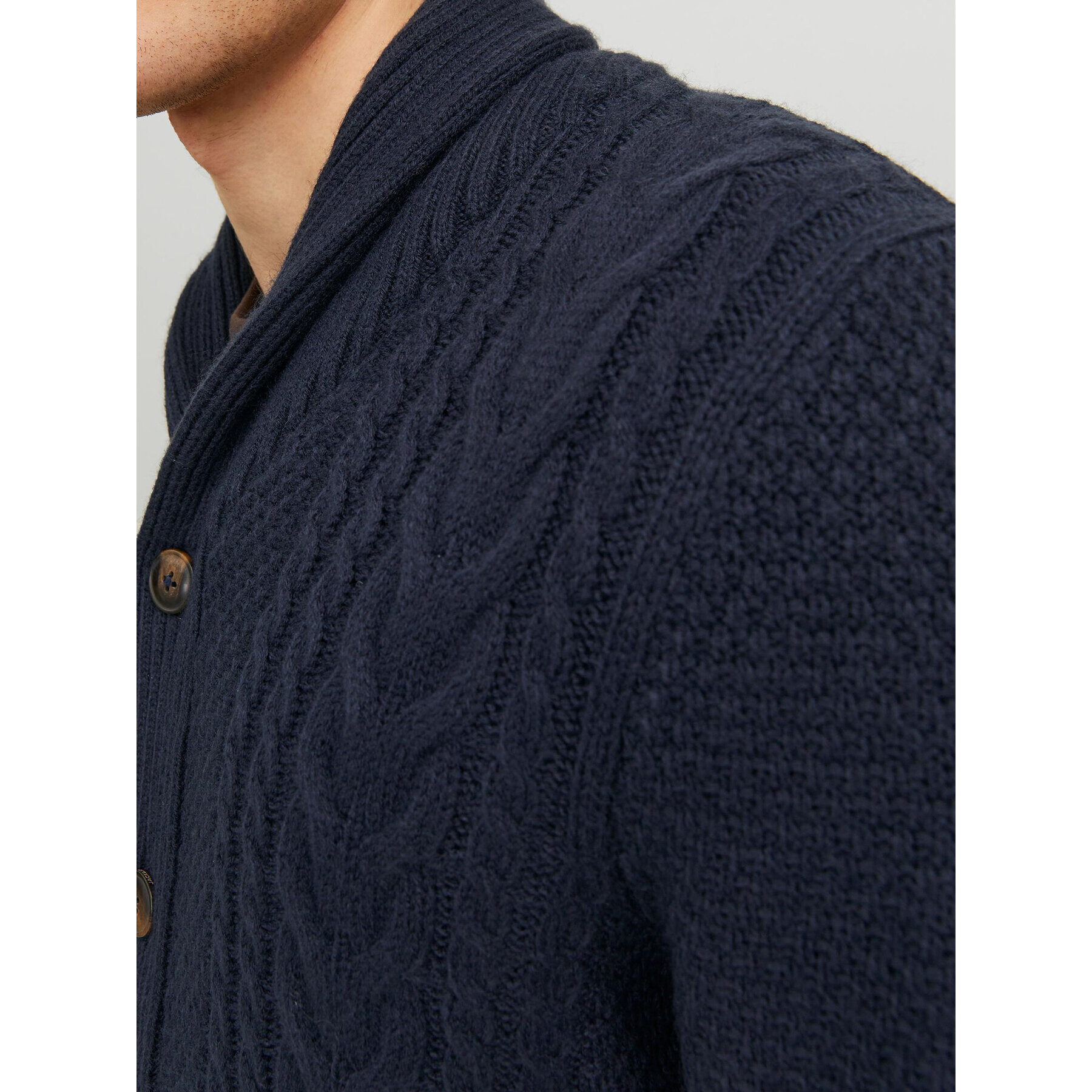 Jack&Jones Cardigan 12236318 Bleumarin Regular Fit - Pled.ro