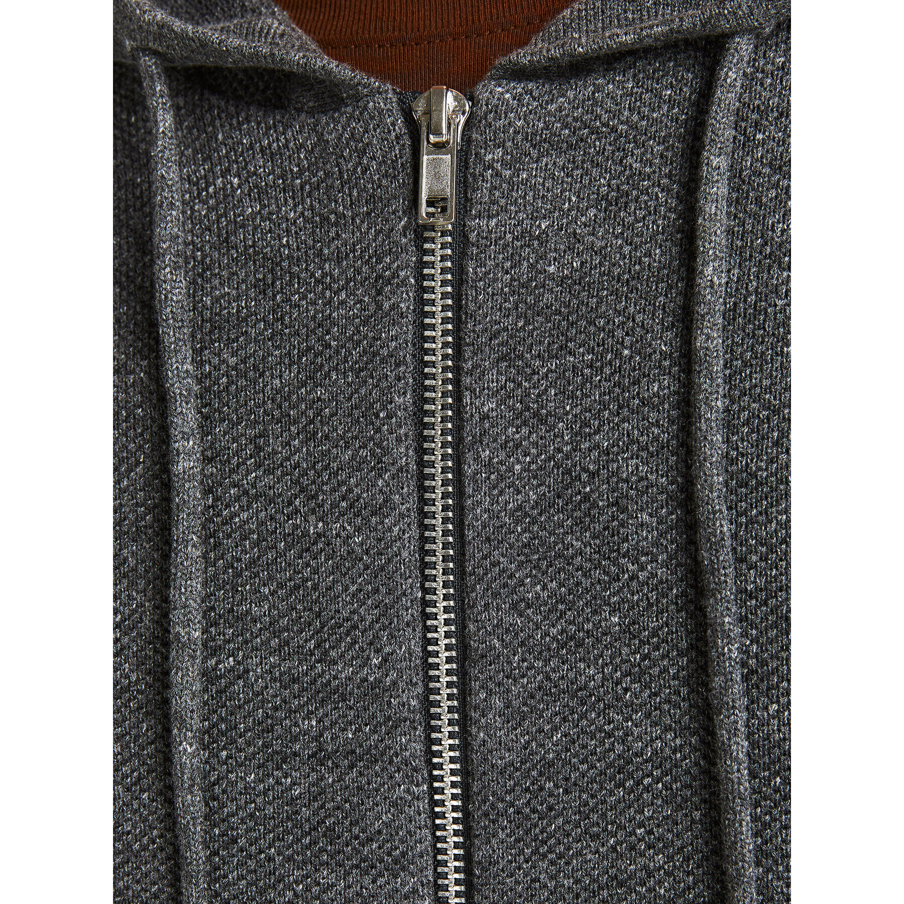 Jack&Jones Cardigan Hill 12190154 Gri Regular Fit - Pled.ro